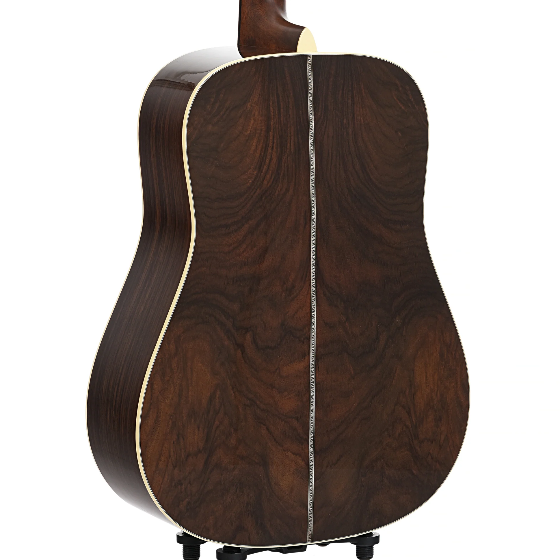 Martin Custom Dreadnought Guitar & Case, Herringbone 28-Style - Wild Grain Rosewood & Adirondack Spruce, Toast Burst - Image 12
