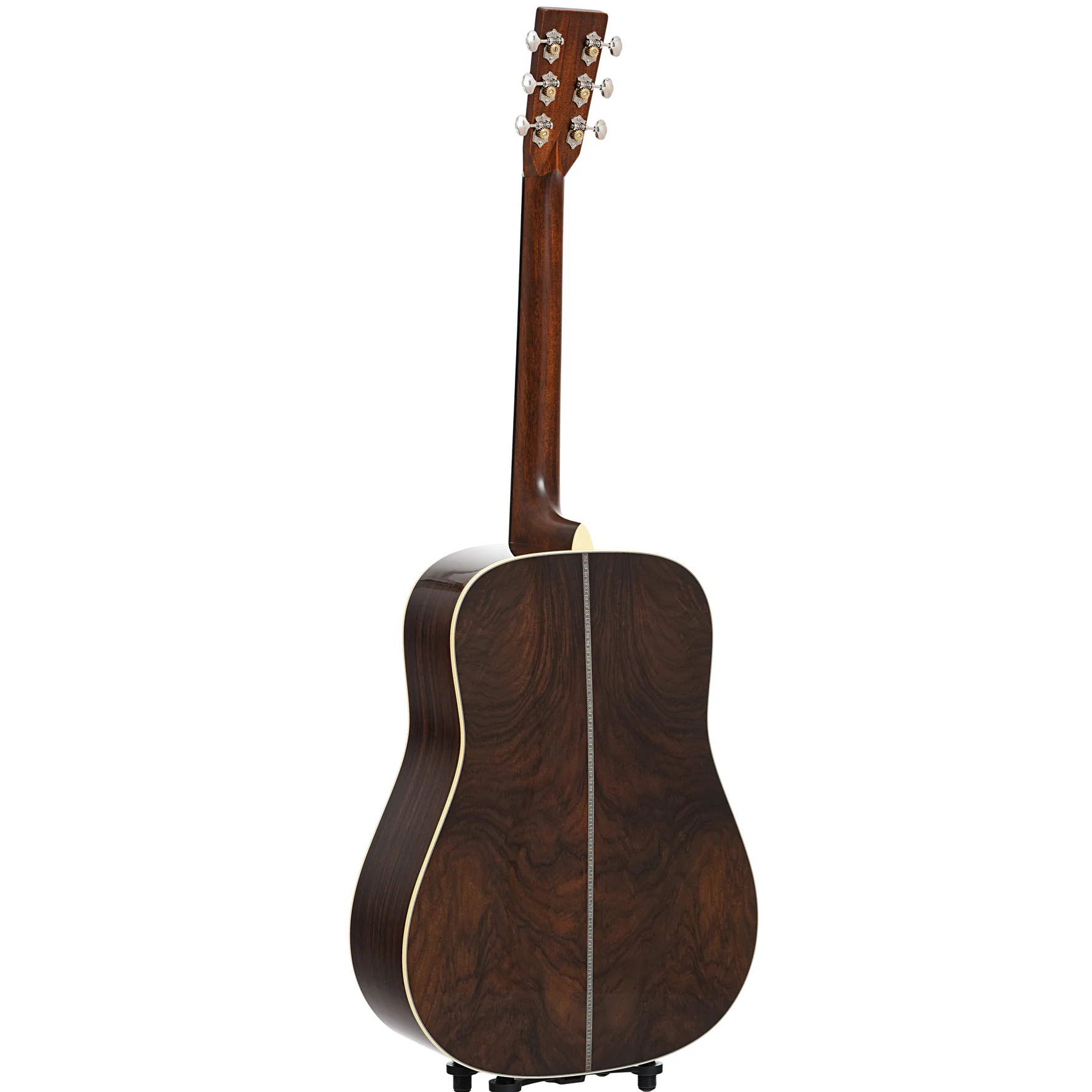 Martin Custom Dreadnought Guitar & Case, Herringbone 28-Style - Wild Grain Rosewood & Adirondack Spruce, Toast Burst - Image 13