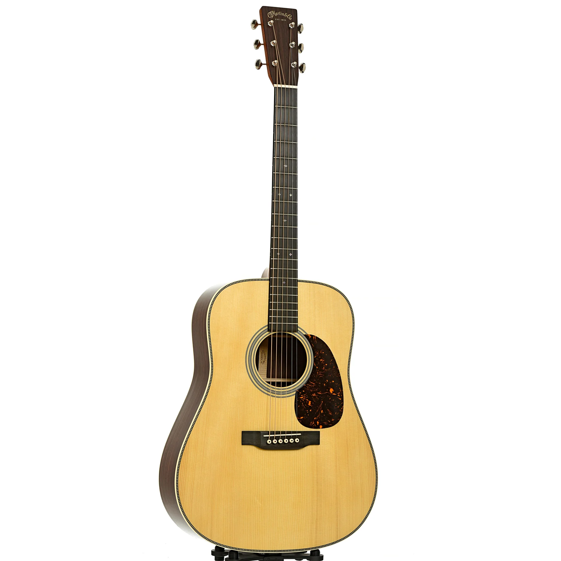 Martin Custom 28 Style Dreadnought Guitar & Case, Adirondack Top - Image 3