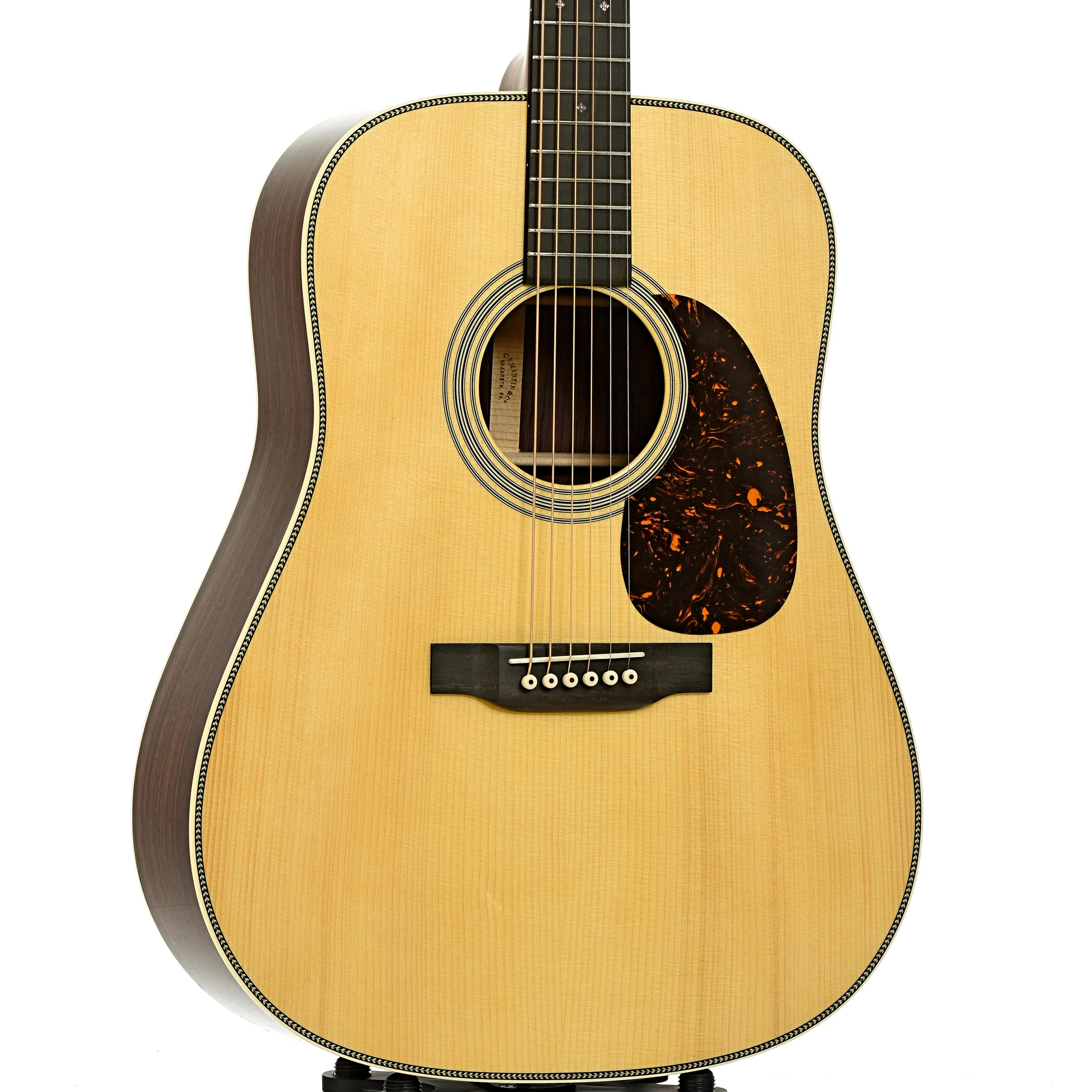 Martin Custom 28 Style Dreadnought Guitar & Case, Adirondack Top - Image 4