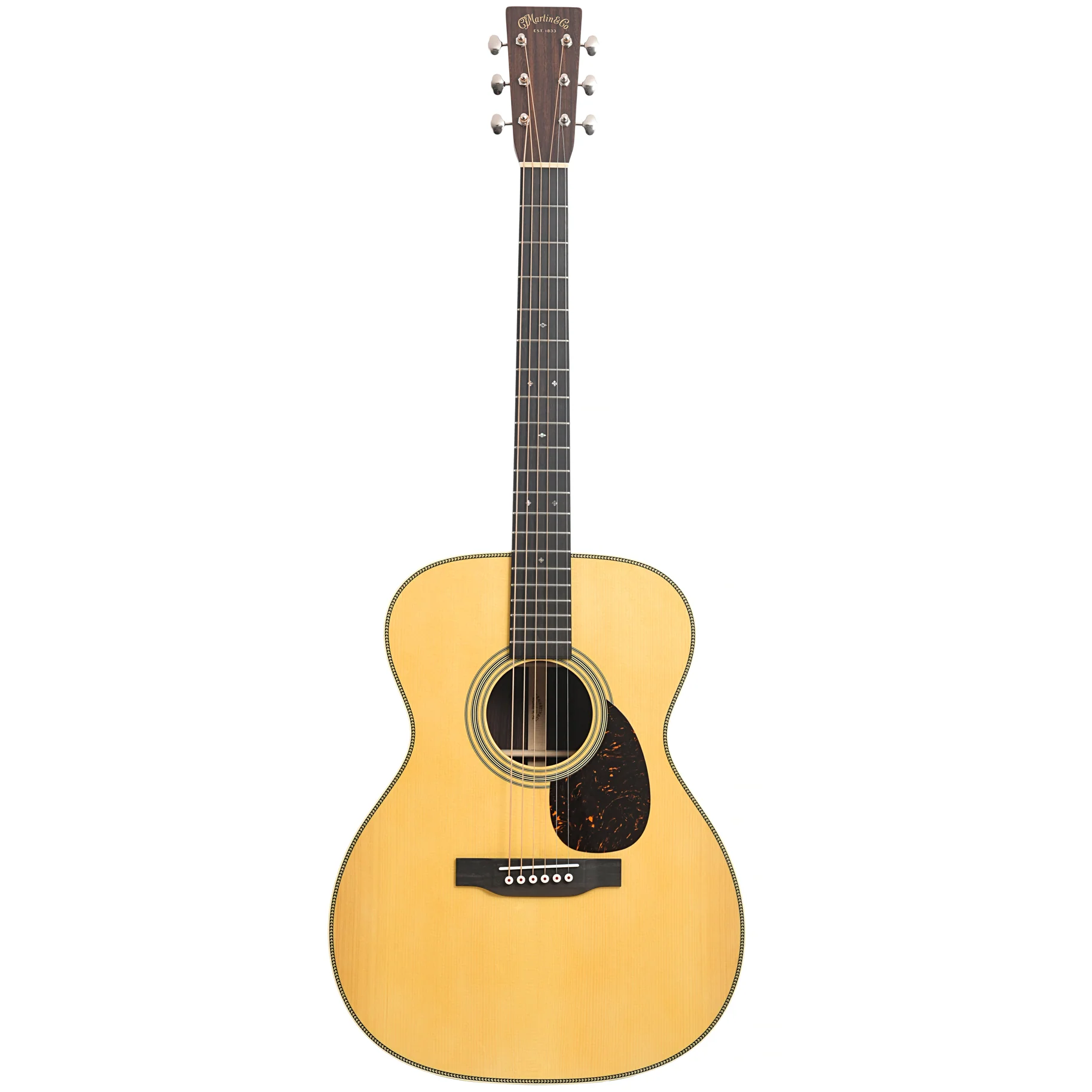 Martin Custom Herringbone 28-Style OM Guitar & Case, Thinner Adirondack Top - Image 14