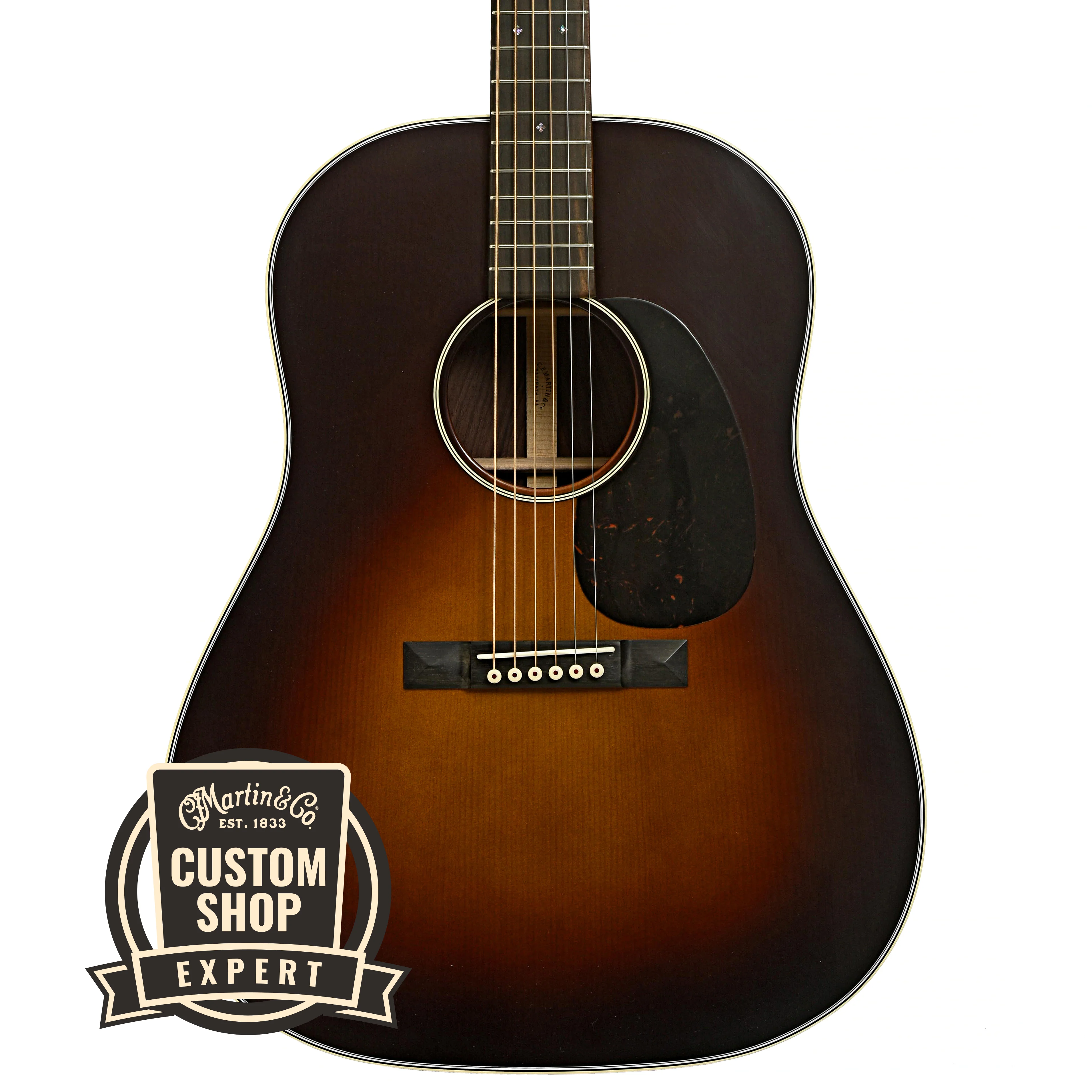 Martin Custom Slope Shoulder Burst Dreadnought Guitar & Case 2 of 2 - Image 2