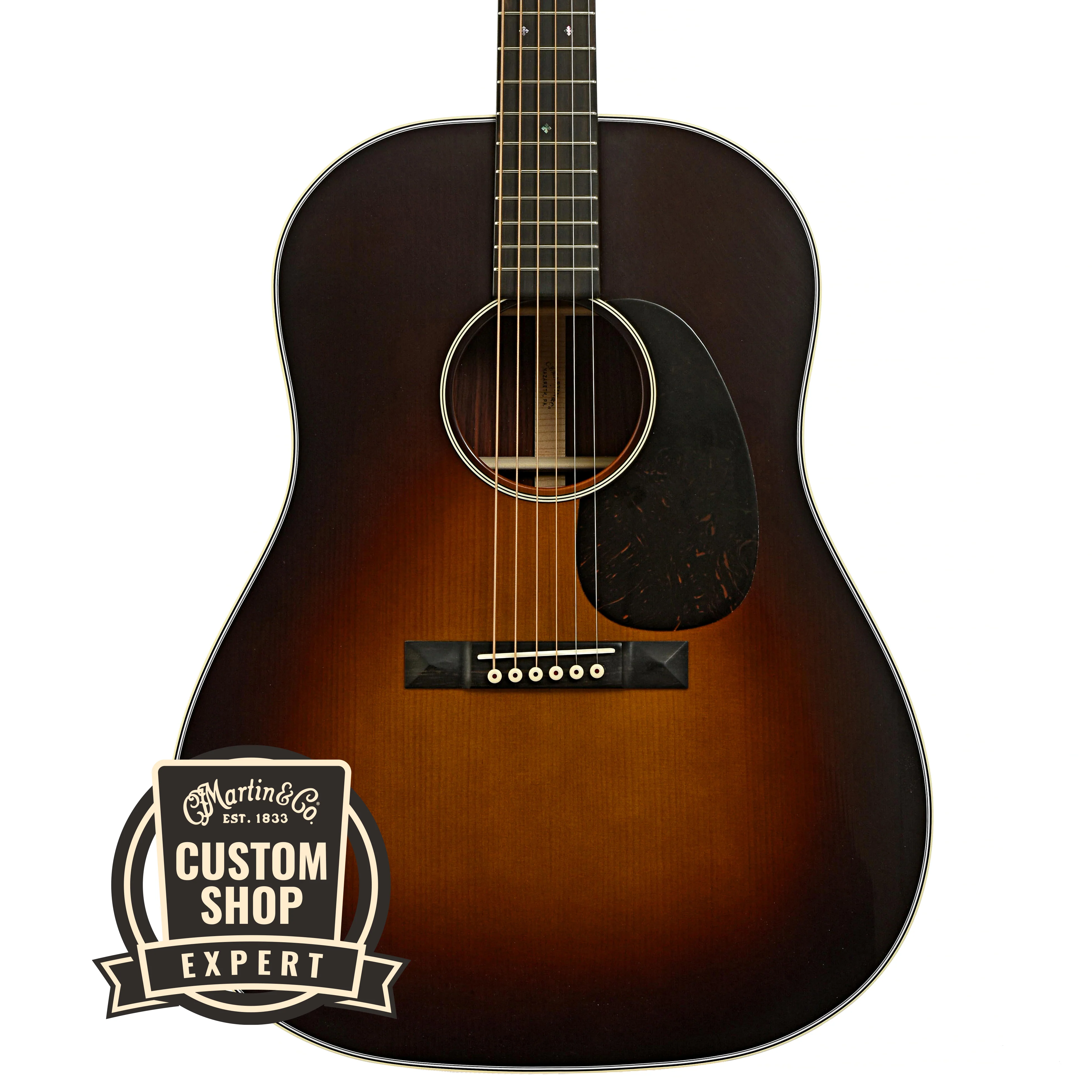 Martin Custom Slope Shoulder Burst Dreadnought Guitar & Case 1 of 2 - Image 2