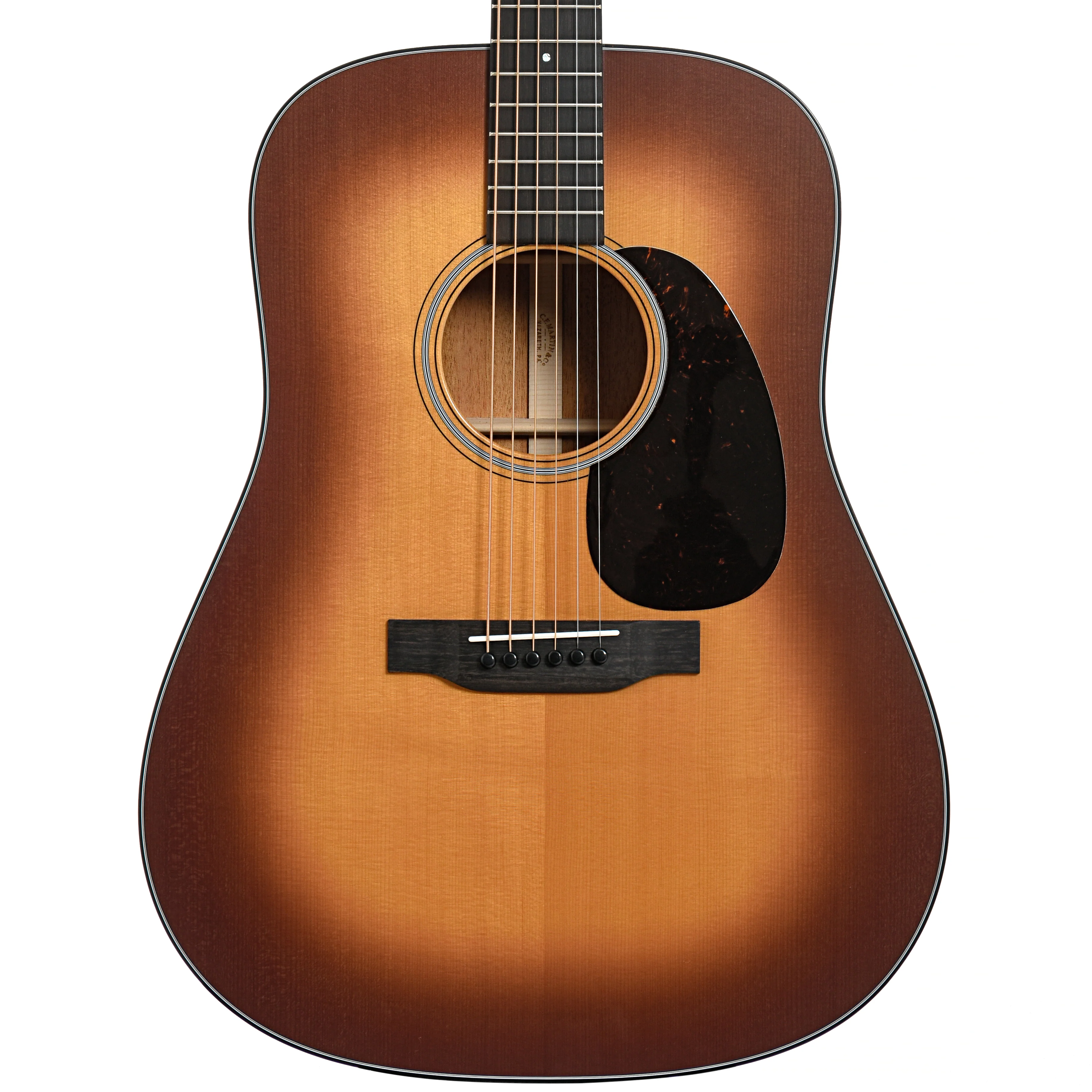 Martin D-18 Satin Acoustic Guitar & Case, Amberburst - Image 3