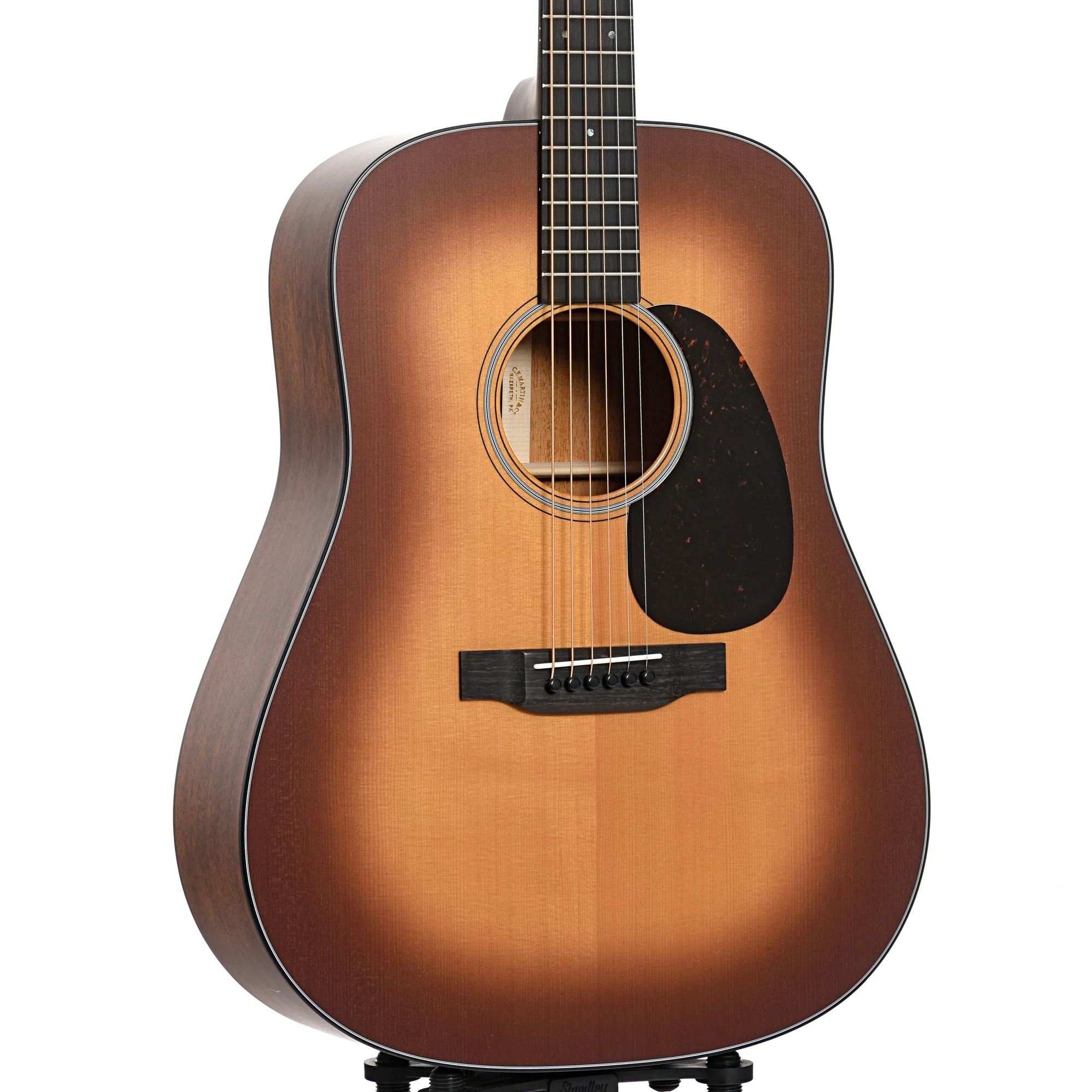 Martin D-18 Satin Acoustic Guitar & Case, Amberburst - Image 5