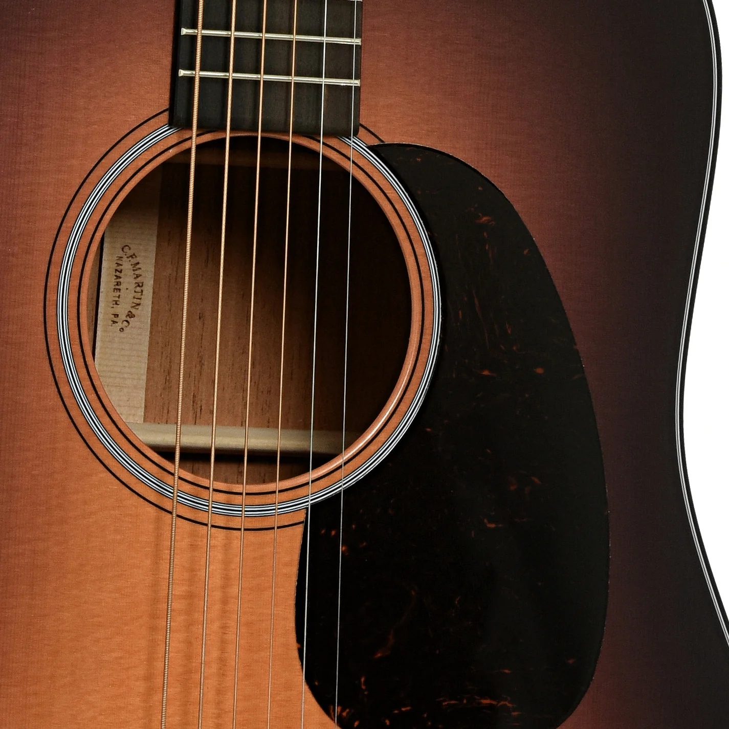 Martin D-18 Satin Sunburst Acoustic Guitar & Case - Image 6