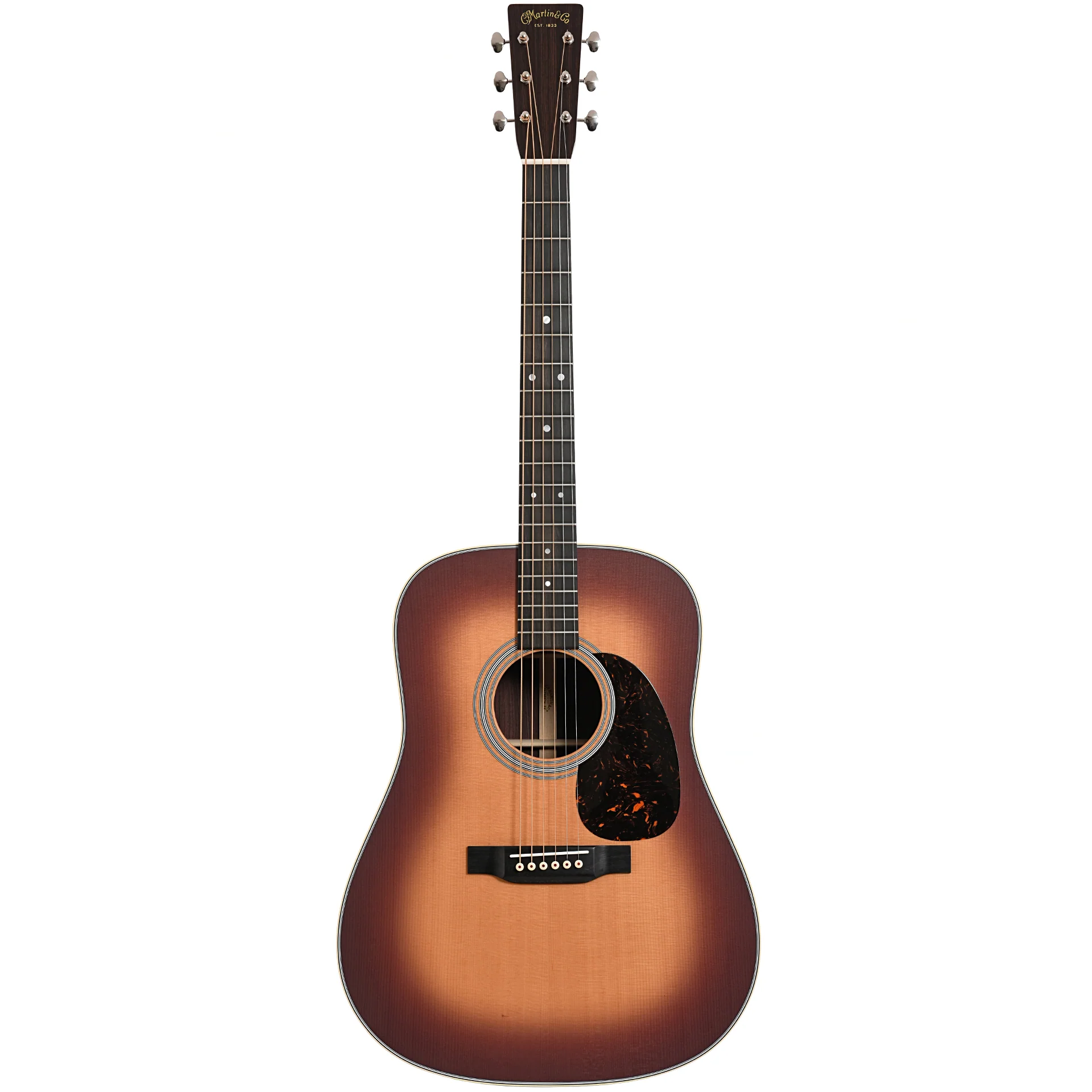 Martin D-28 Satin Acoustic Guitar & Case, Amberburst - Image 14