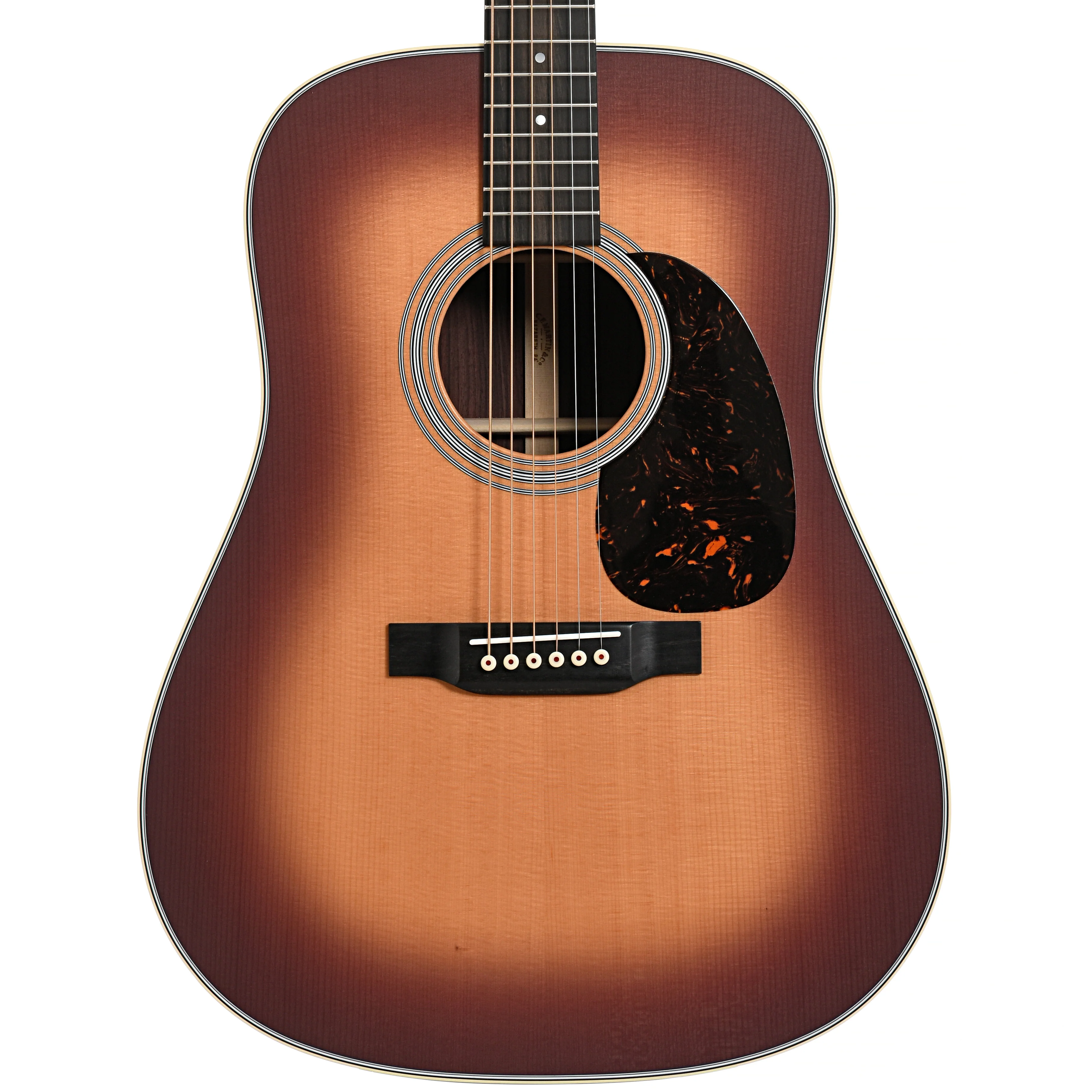 Martin D-28 Satin Acoustic Guitar & Case, Amberburst - Image 2