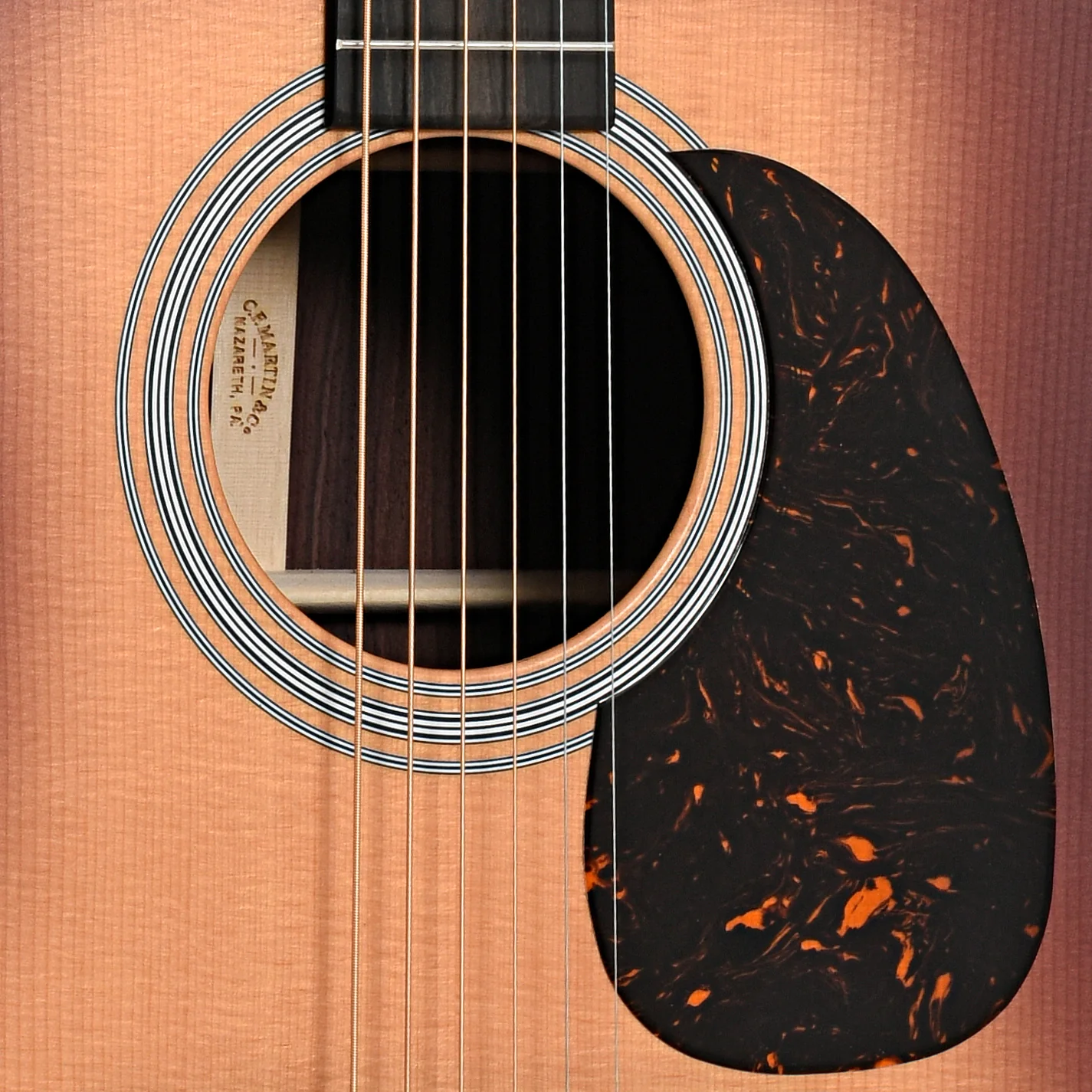 Martin D-28 Satin Acoustic Guitar & Case, Amberburst - Image 6