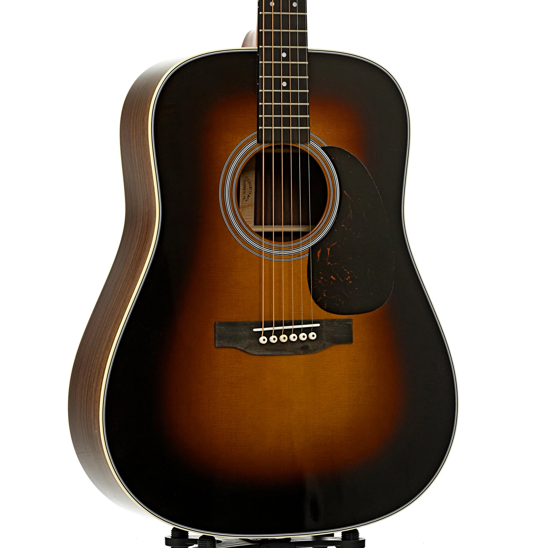 Martin D-28 Sunburst Guitar & Case - Image 4