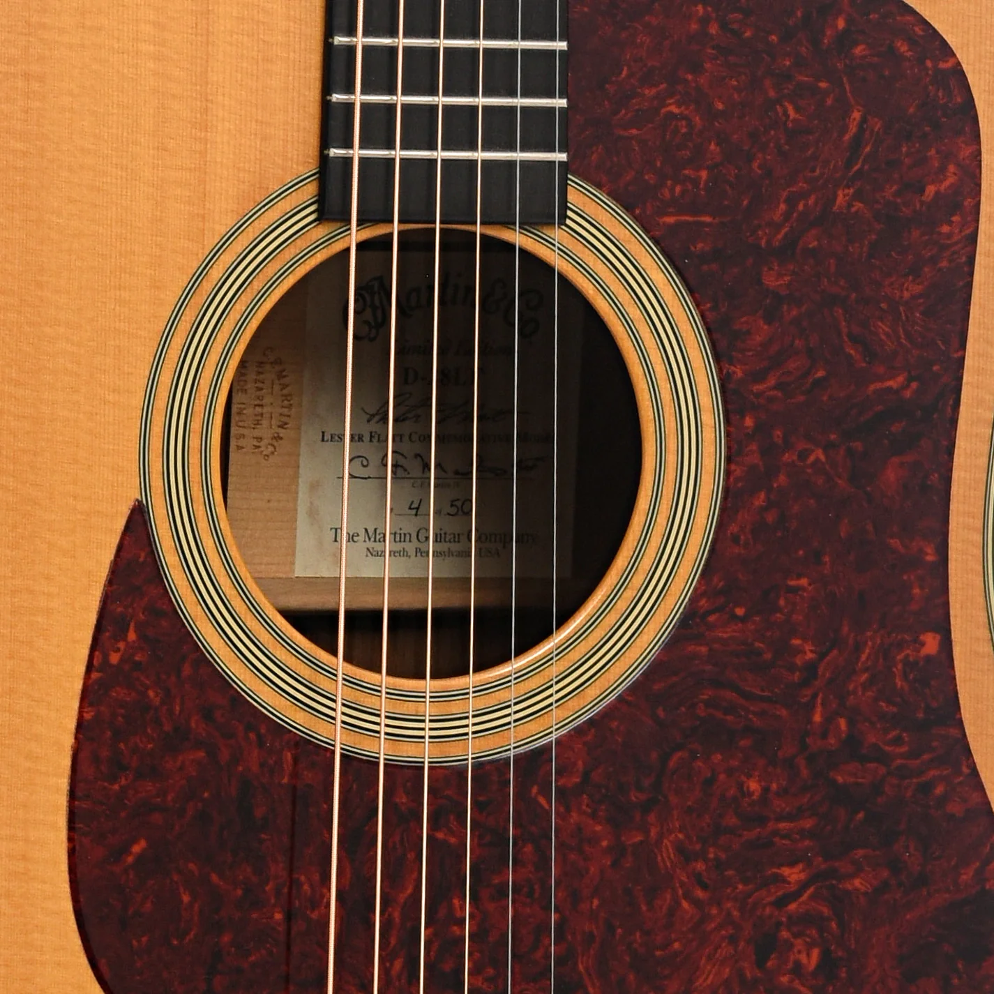 Martin D-28LF Lester Flatt Commemorative Edition Acoustic Guitar (1998) - Image 7