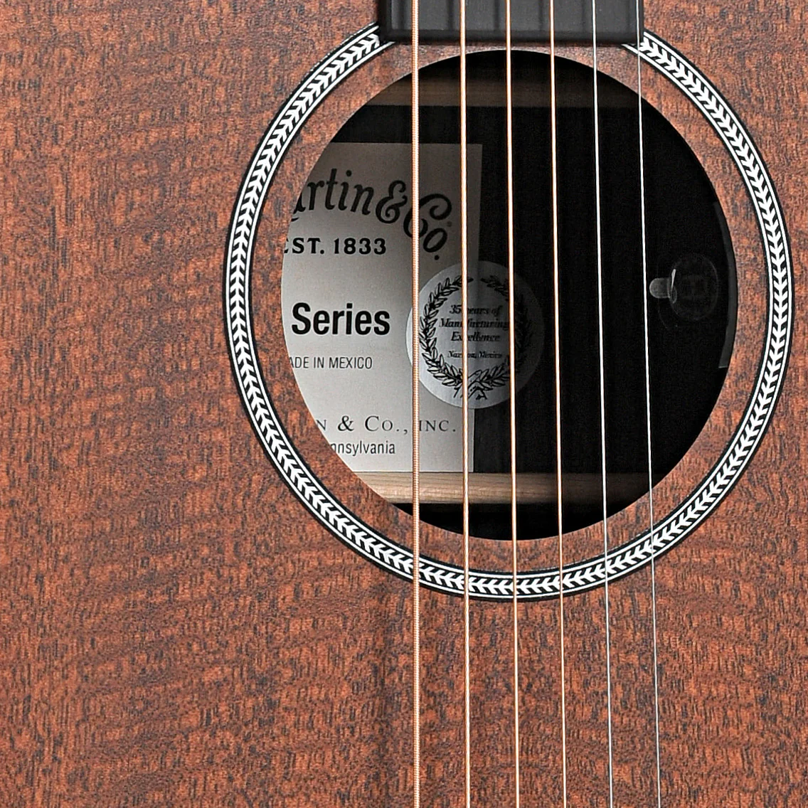 Martin D-X1E Mahogany Acoustic Guitar & Gigbag - Image 6