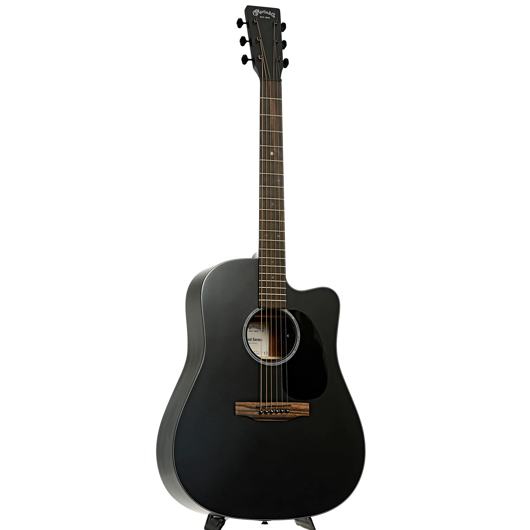 Martin DC-10E Modern Road Series Black Acoustic Guitar & Gigbag - Image 3