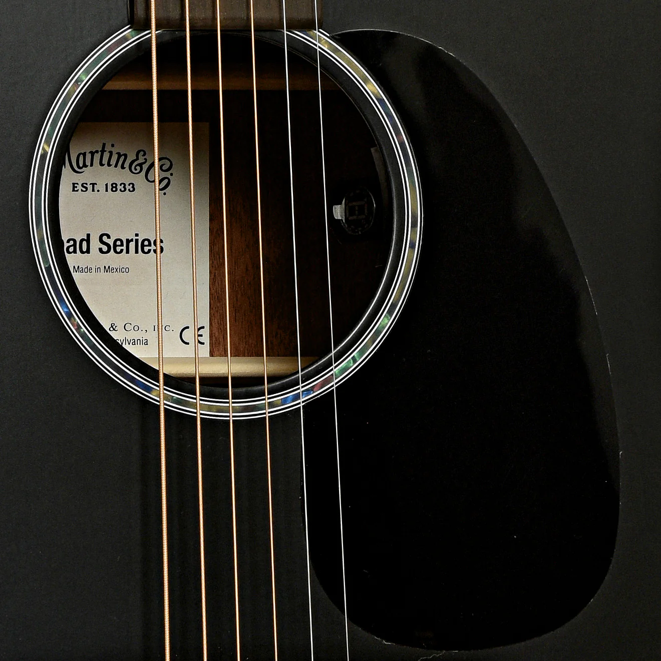 Martin DC-10E Modern Road Series Black Acoustic Guitar & Gigbag - Image 6