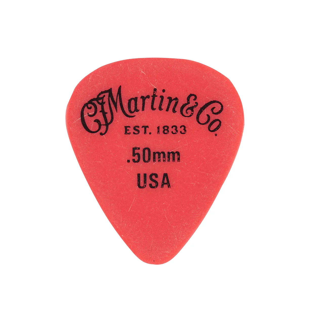Martin Delrin Guitar Picks, Red .50mm - Image 2