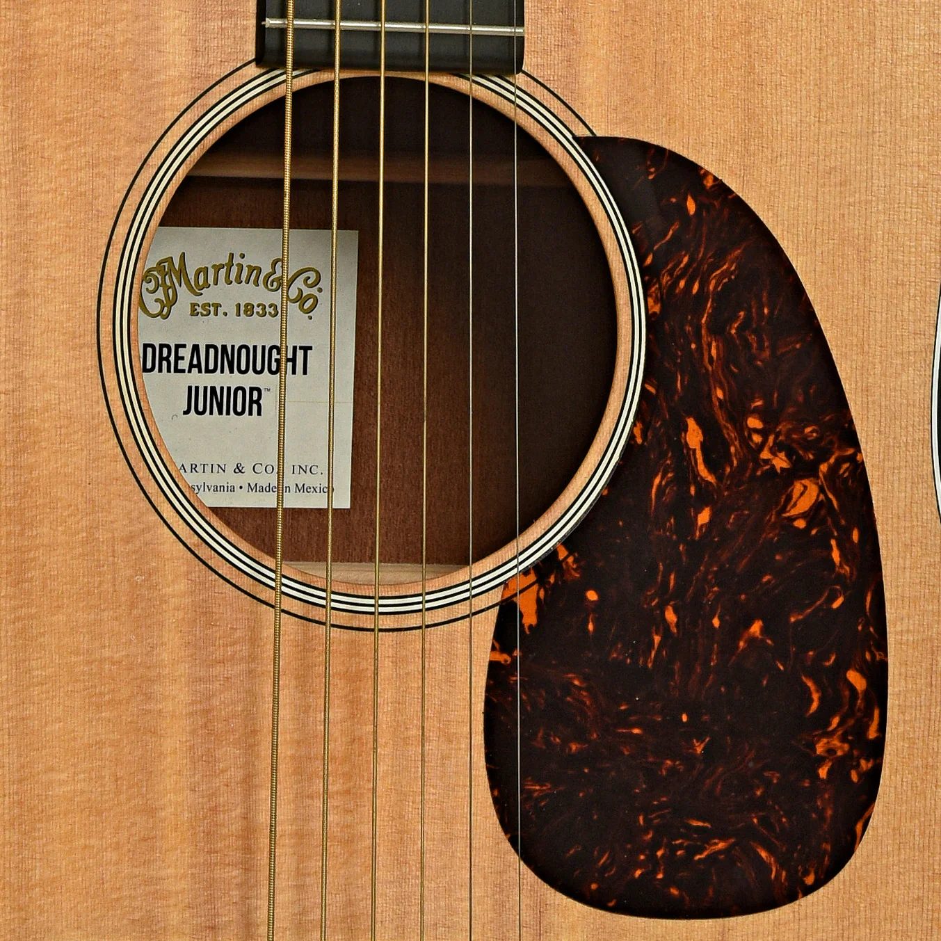 Martin DJR10E Dreadnought Junior Acoustic Guitar (2014) - Image 6