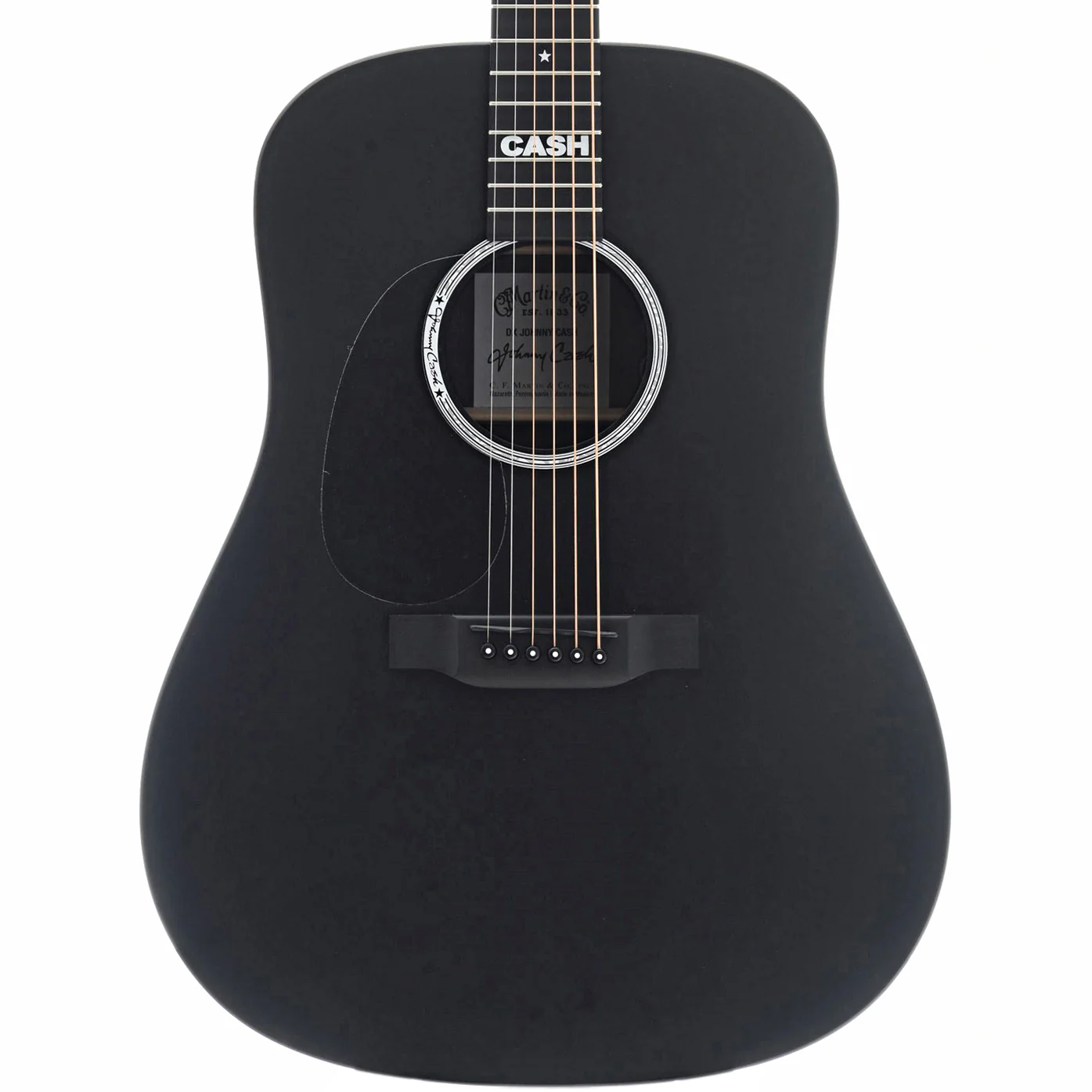Martin DX Johnny Cash Lefthanded Guitar with Pickup & Gigbag - Image 3