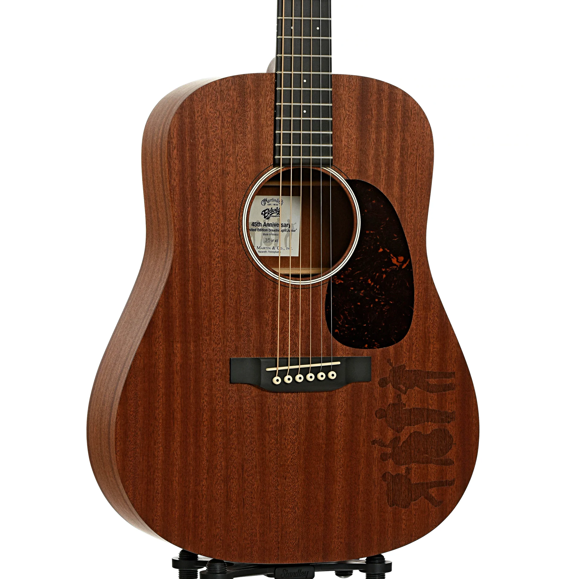 Martin Elderly Instruments 45th Anniversary Dreadnought Jr Acoustic Guitar (2017) - Image 4