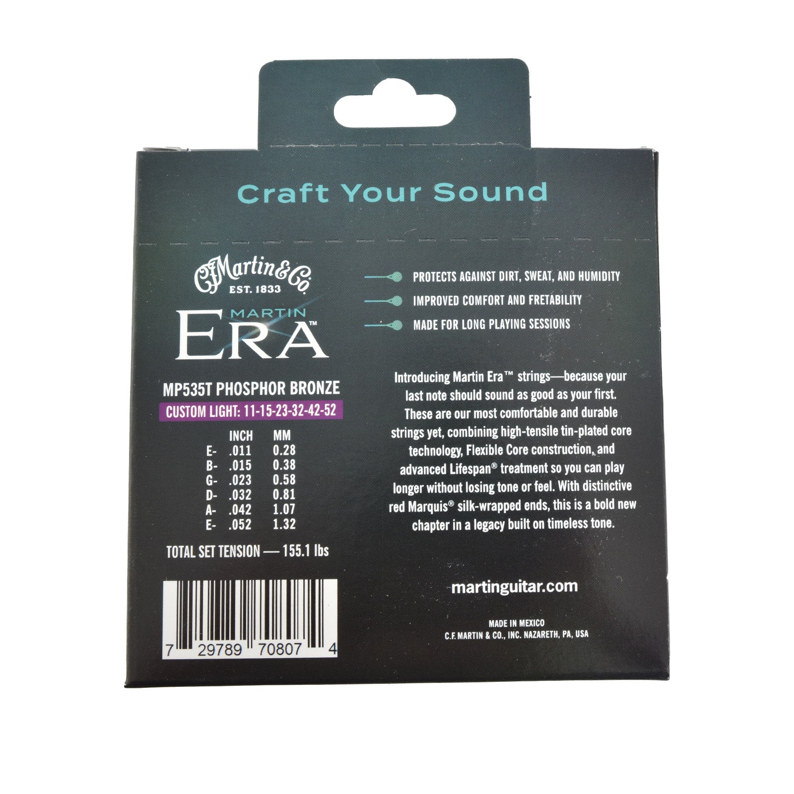 Martin Era Treated Custom Light Acoustic Guitar Strings - Image 3