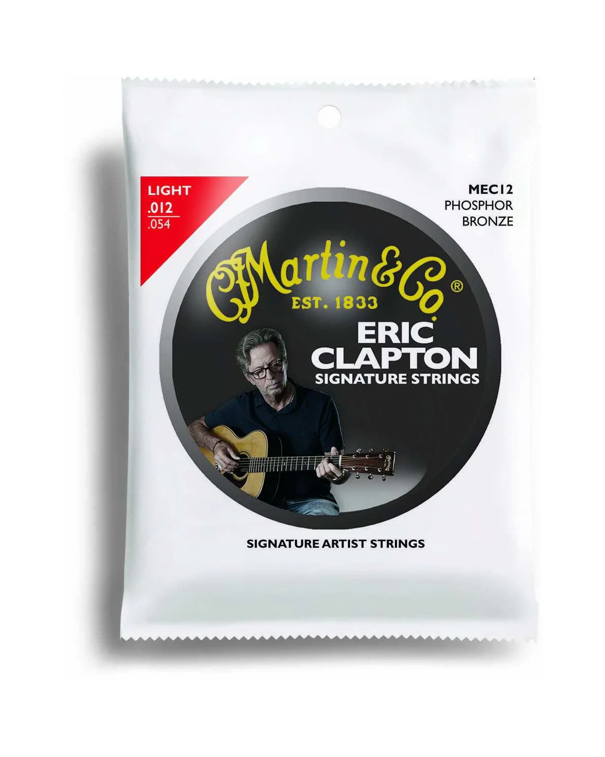 Martin MEC12 Eric Clapton Phosphor Bronze Light 6-String Acoustic Guitar Set - Image 2