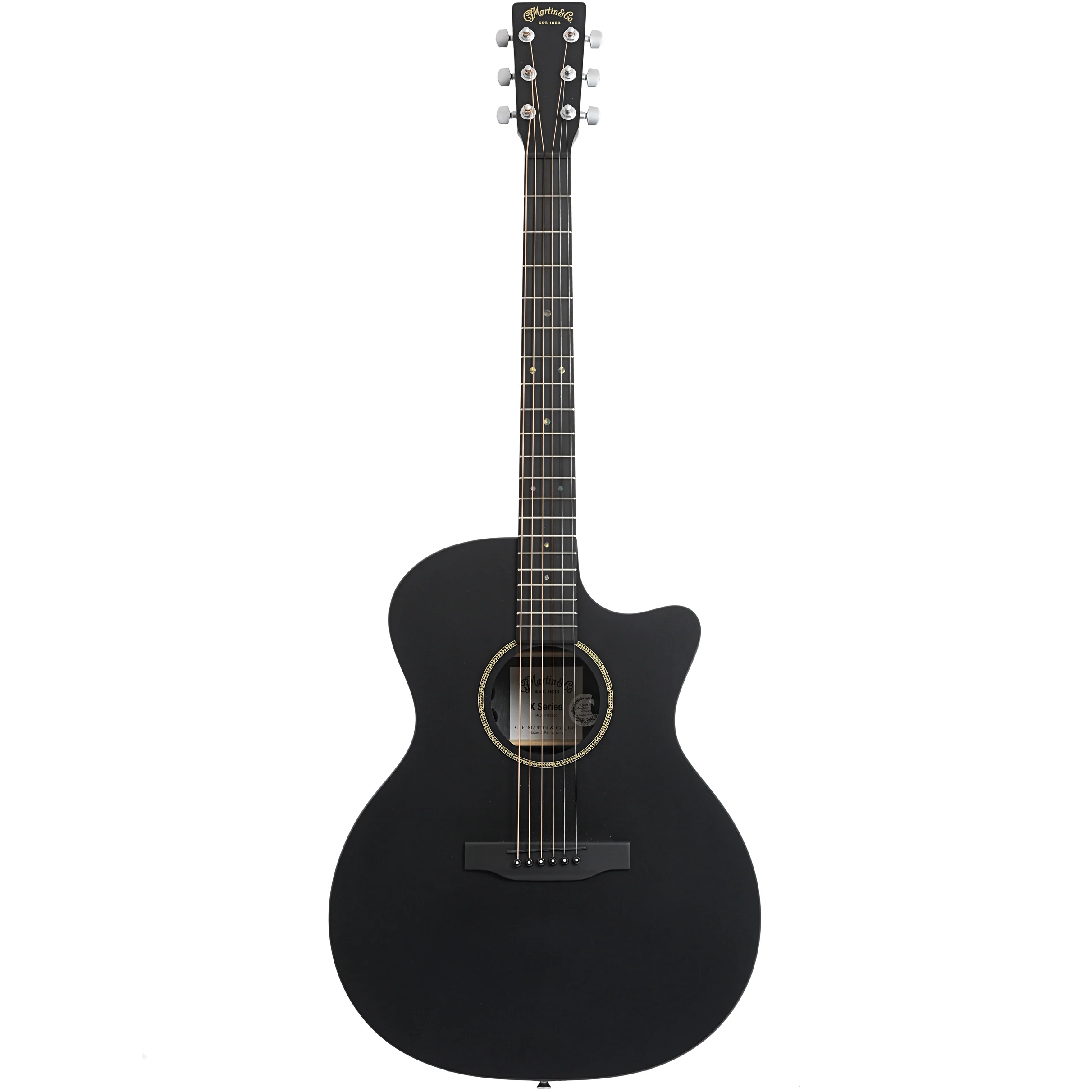 Martin GPC-X1E Black Acoustic Guitar & Gigbag - Image 15