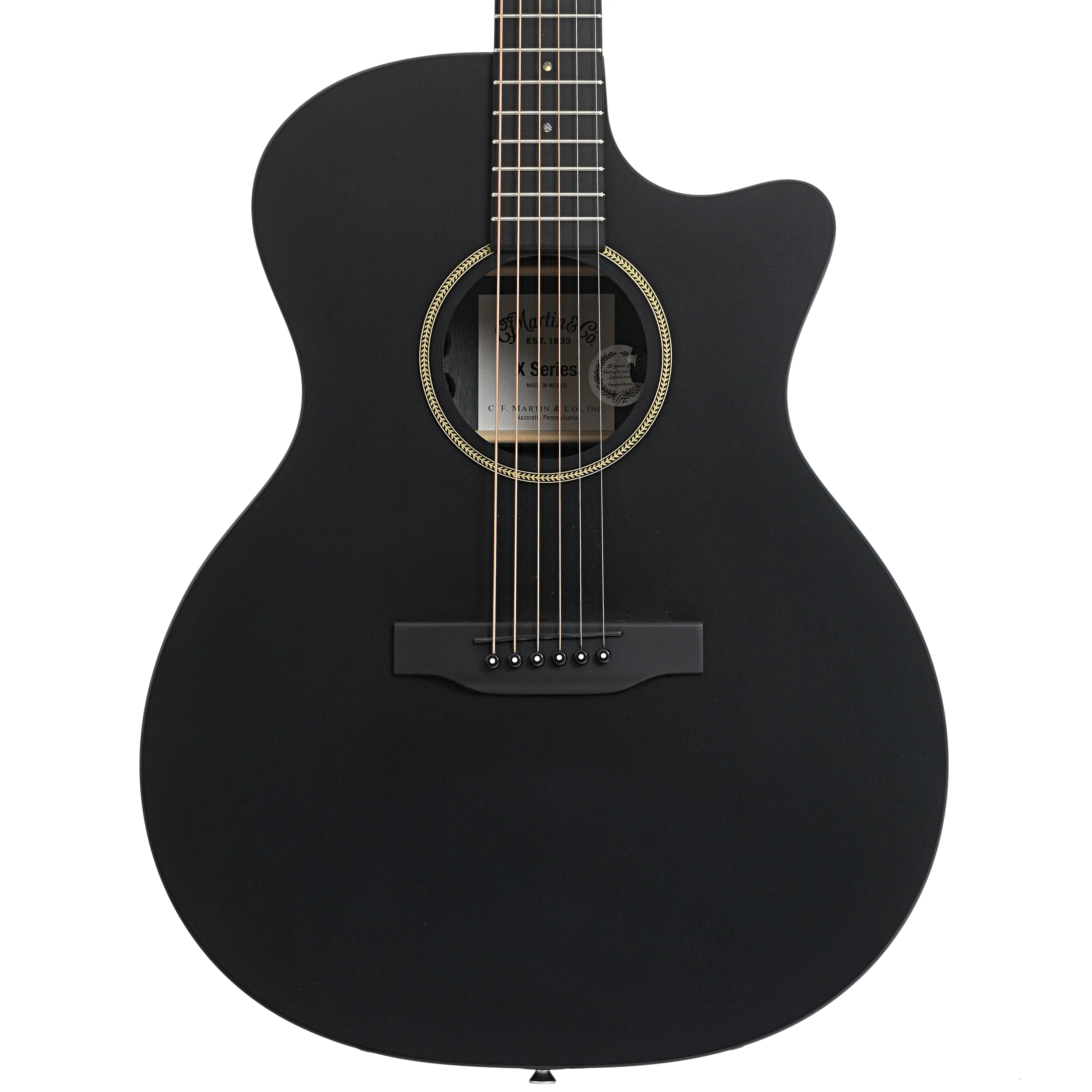 Martin GPC-X1E Black Acoustic Guitar & Gigbag - Image 2