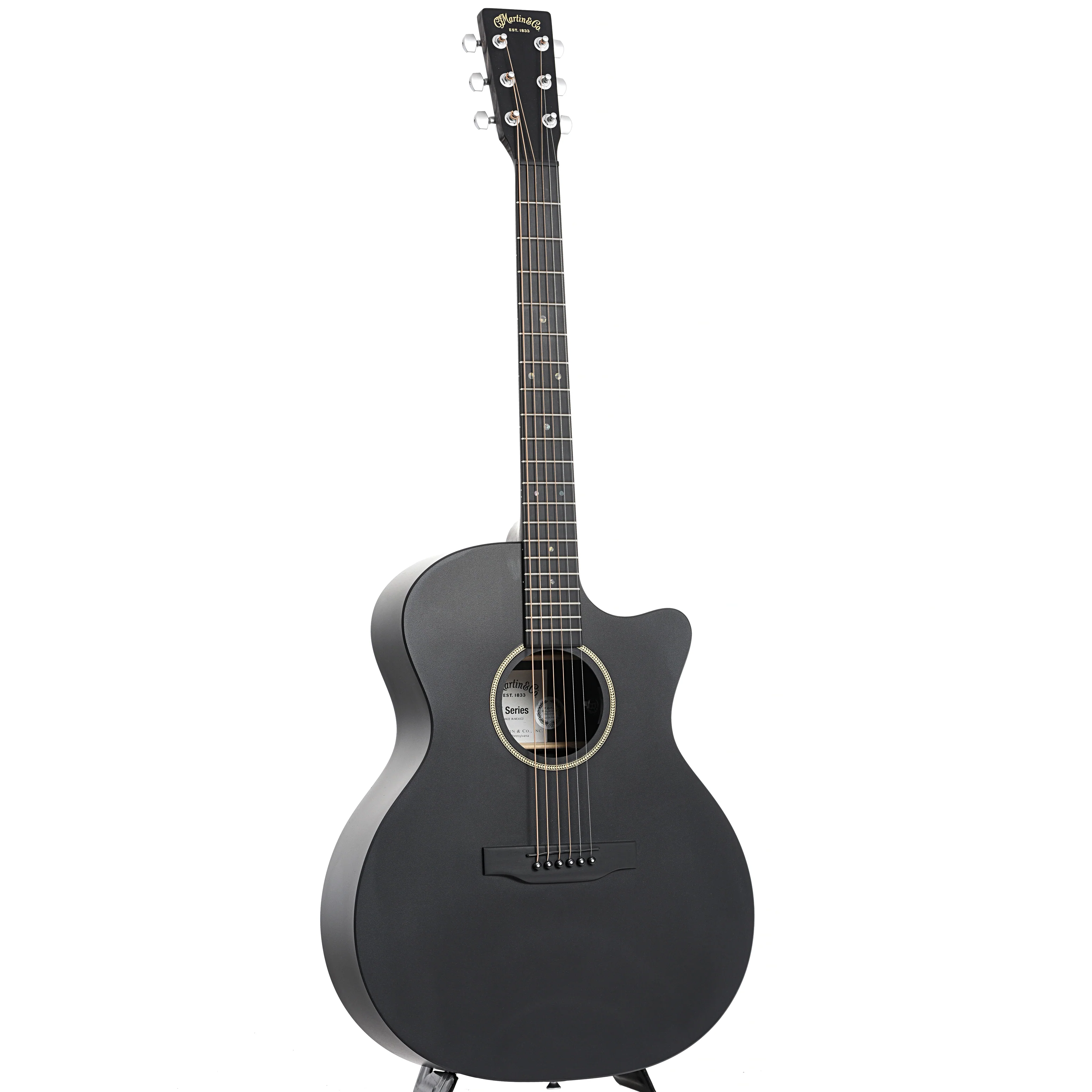 Martin GPC-X1E Black Acoustic Guitar & Gigbag - Image 4