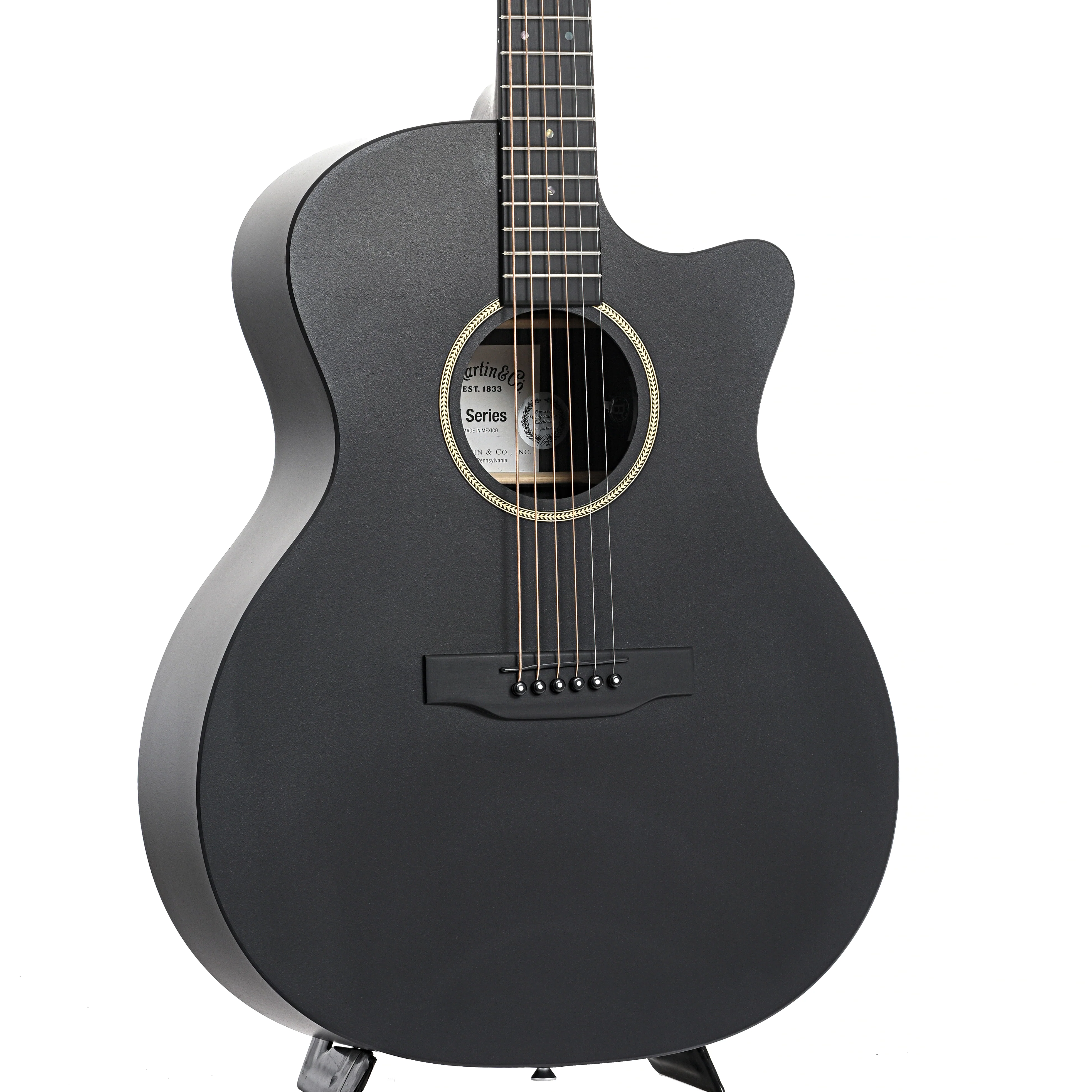 Martin GPC-X1E Black Acoustic Guitar & Gigbag - Image 5