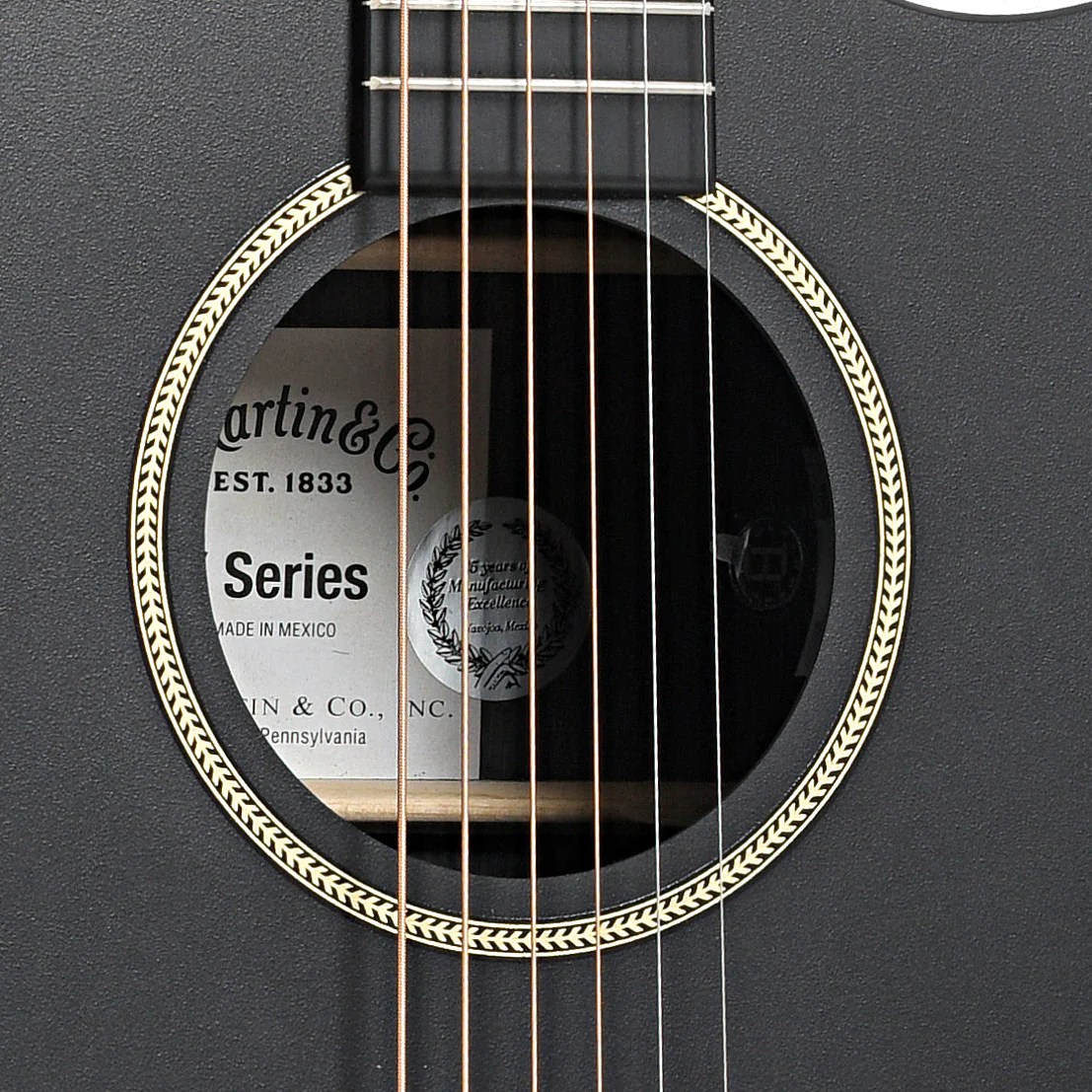 Martin GPC-X1E Black Acoustic Guitar & Gigbag - Image 7