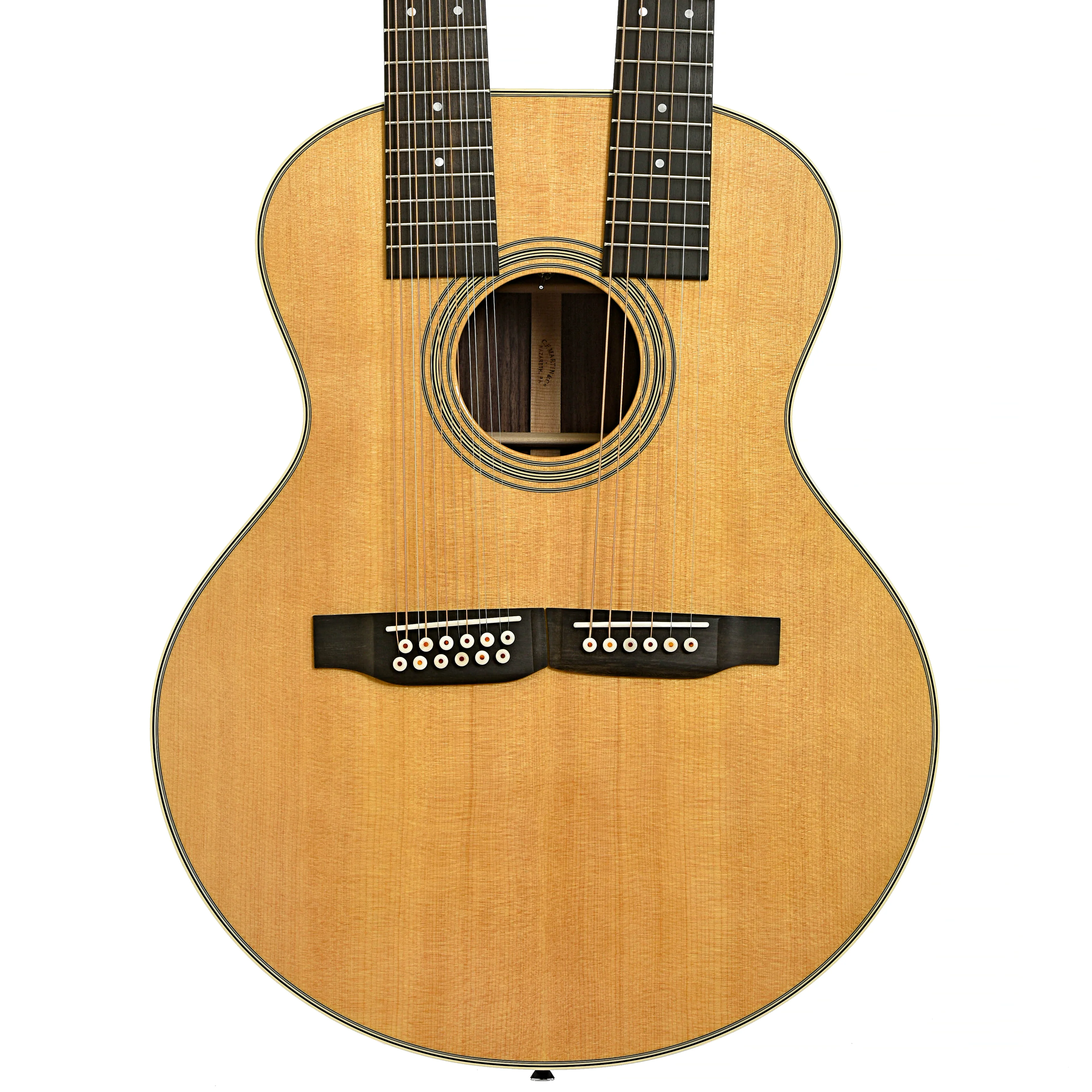 Martin Grand J28E Double Neck Acoustic Electric Guitar & Case - Image 2