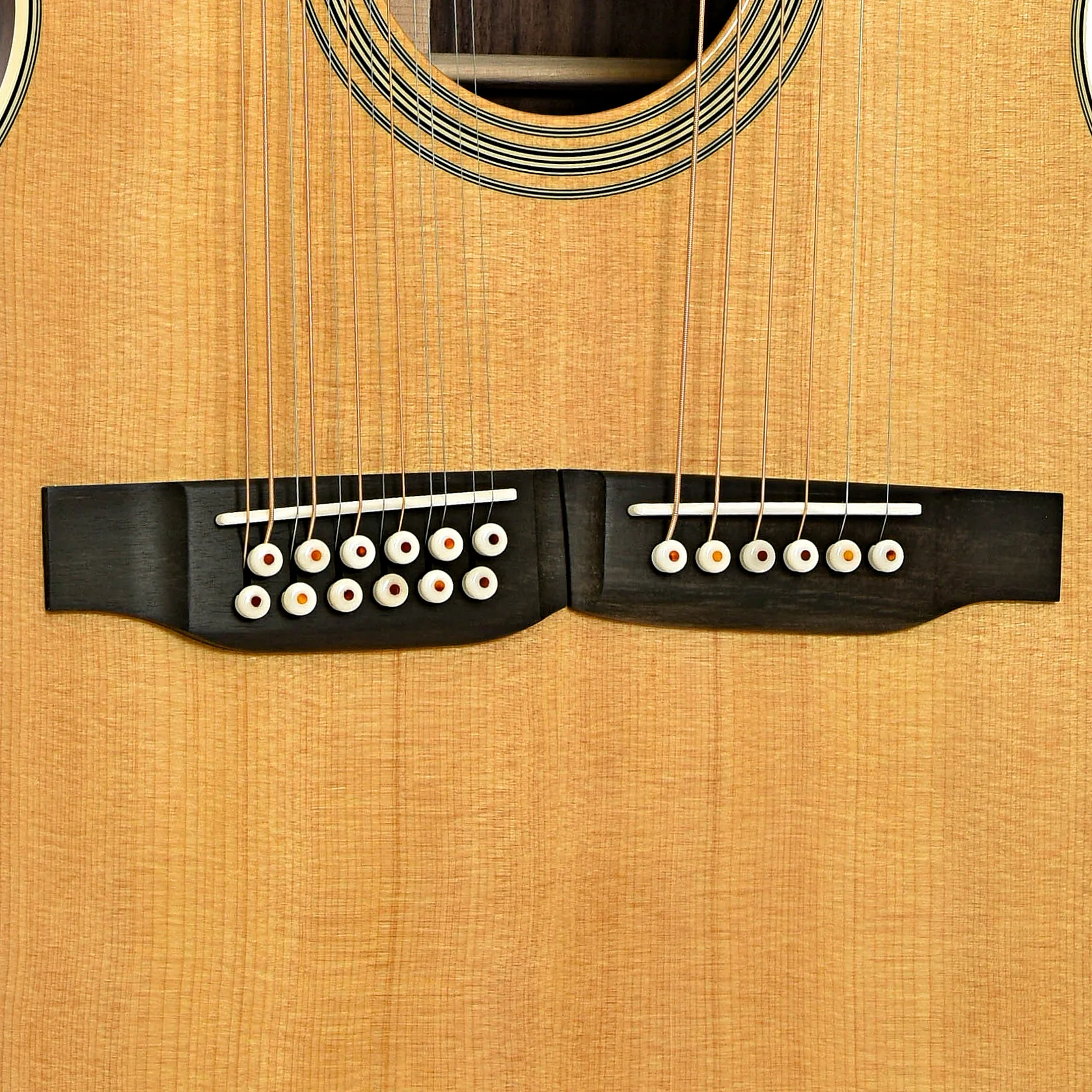 Martin Grand J28E Double Neck Acoustic Electric Guitar & Case - Image 5