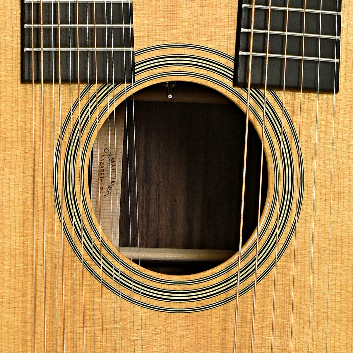 Martin Grand J28E Double Neck Acoustic Electric Guitar & Case - Image 6