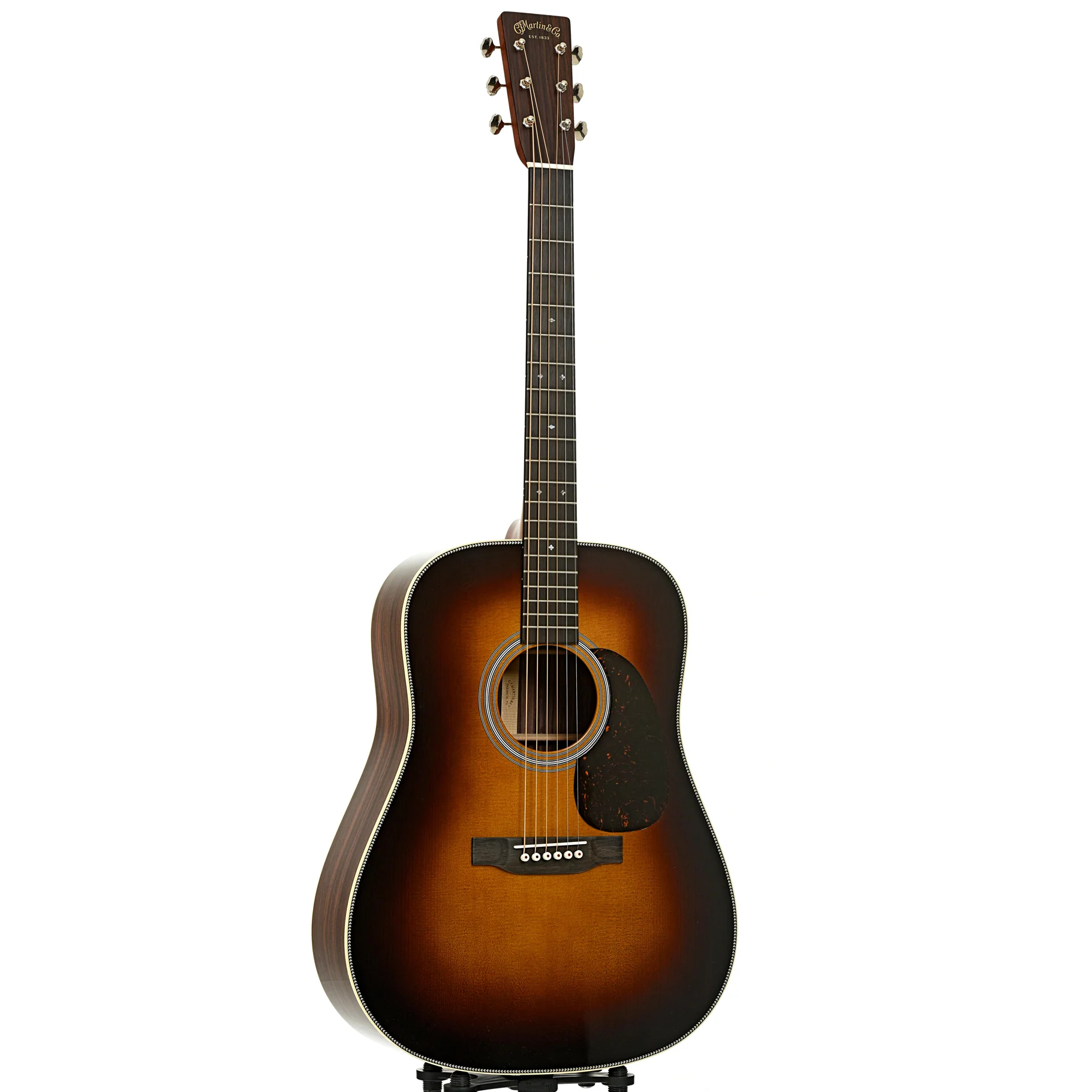 Martin HD-28 Sunburst Guitar & Case - Image 3