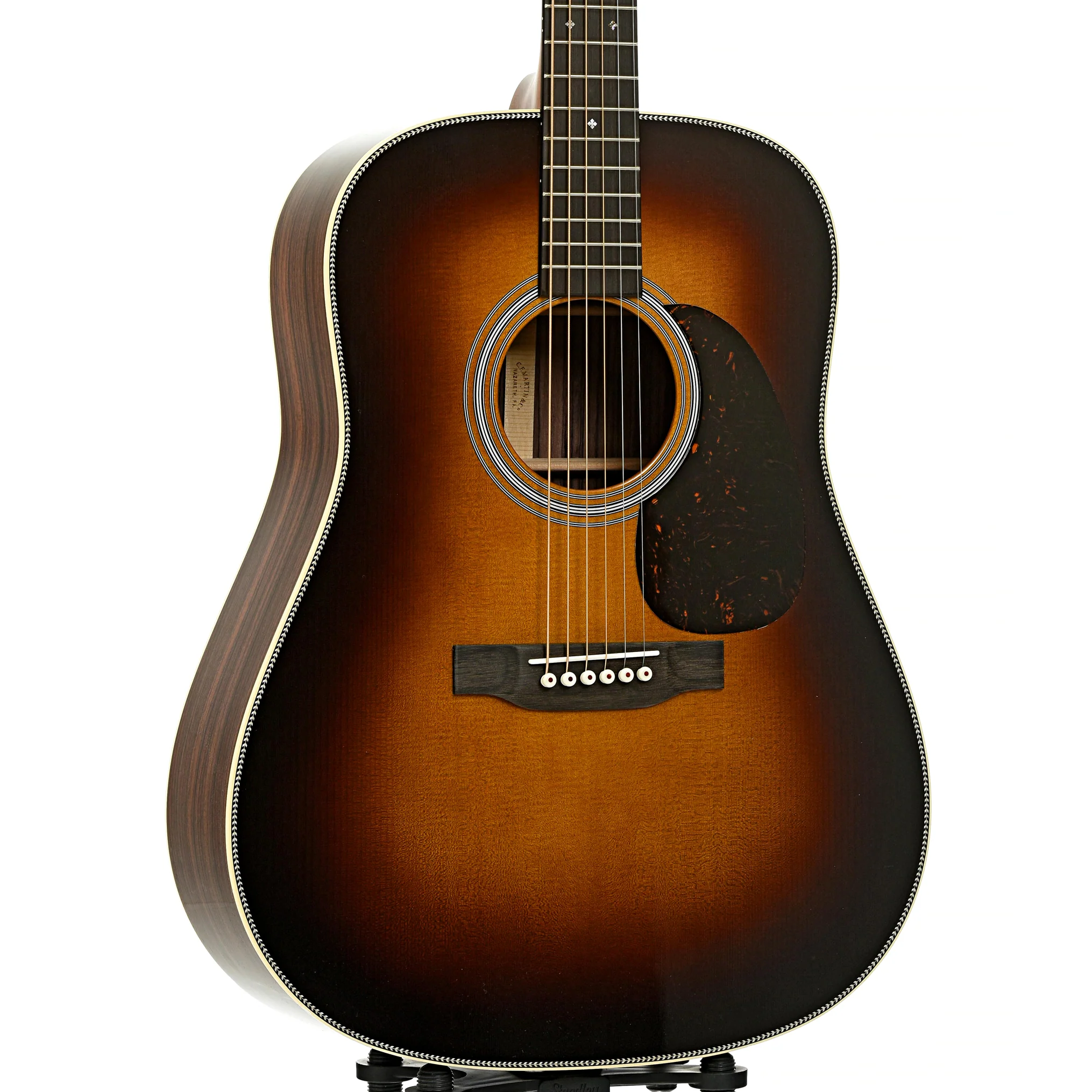 Martin HD-28 Sunburst Guitar & Case - Image 4