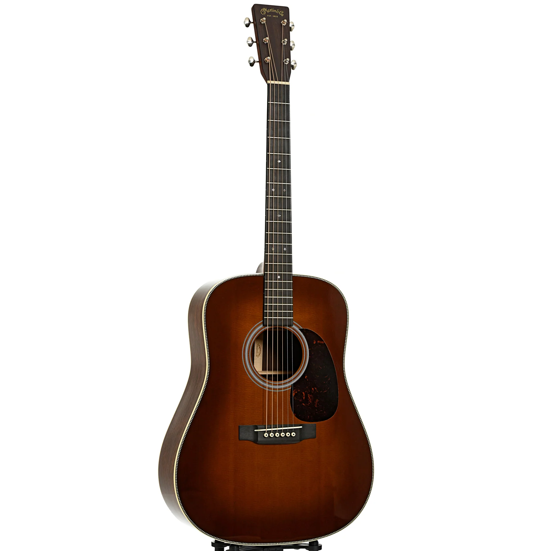Martin HD-28V Ambertone Acoustic Guitar (2015) - Image 3