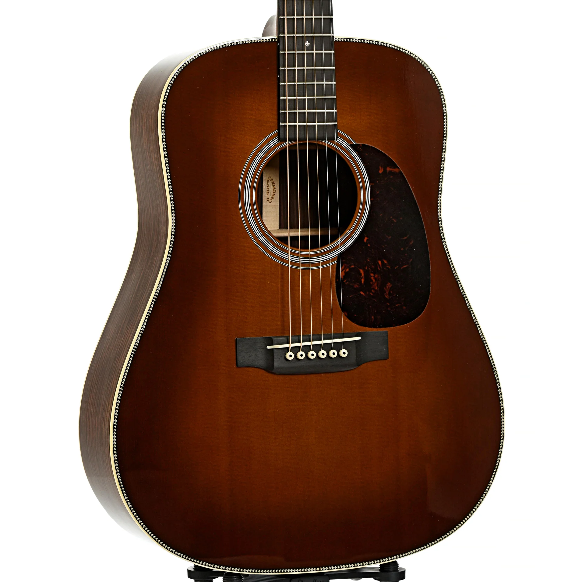 Martin HD-28V Ambertone Acoustic Guitar (2015) - Image 4