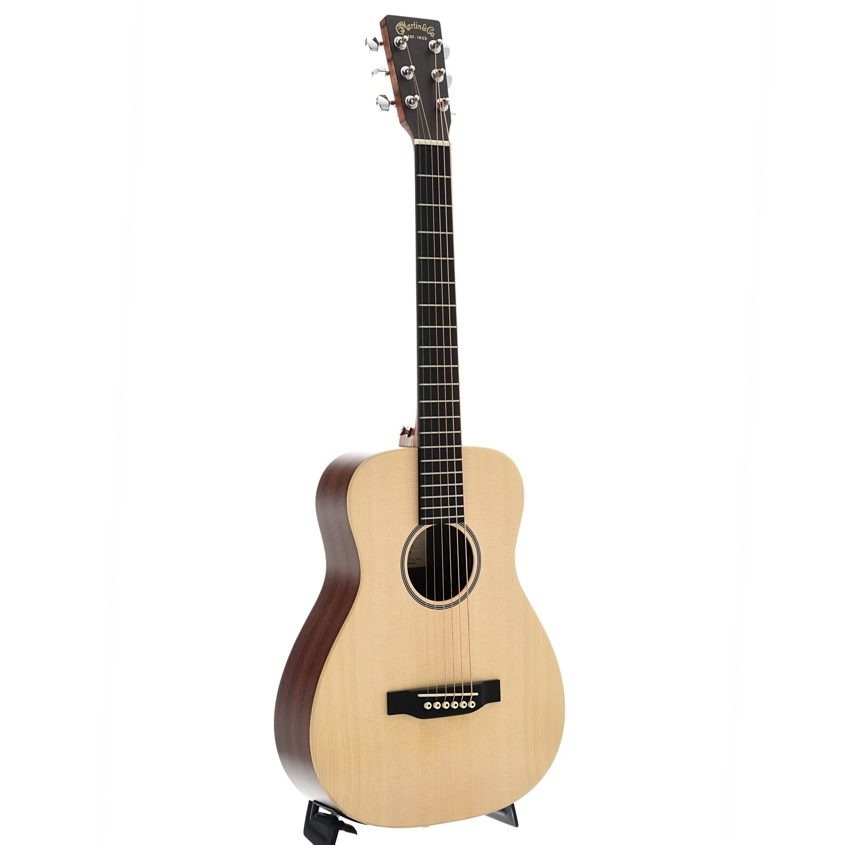 Martin LX1E Lefthanded Little Martin Solid Spruce Top Guitar with Pickup & Gigbag - Image 3