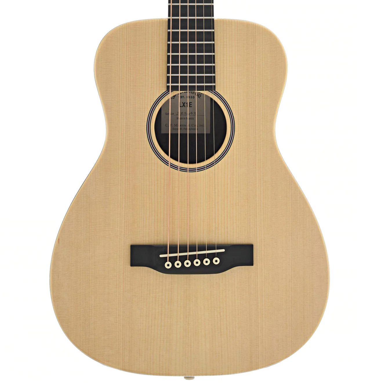 Martin LX1E Little Martin Solid Spruce Top Guitar with Pickup & Gigbag - Image 2