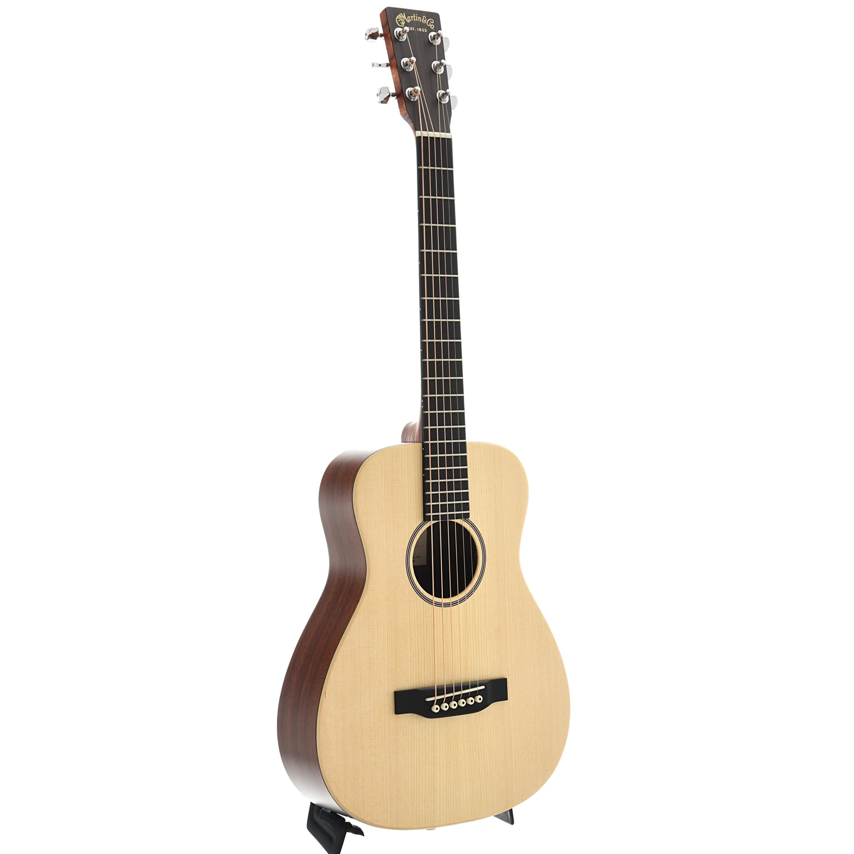Martin LX1E Little Martin Solid Spruce Top Guitar with Pickup & Gigbag - Image 3