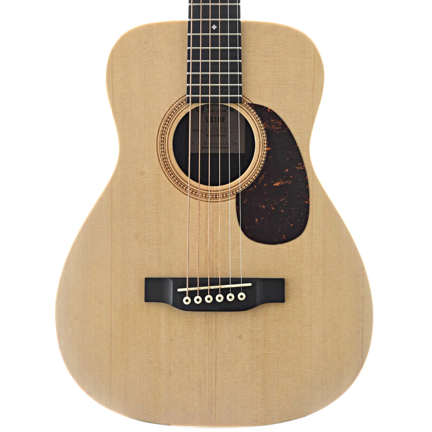 Martin LX1RE Little Martin Solid Top Guitar with Pickup & Gigbag - Image 2