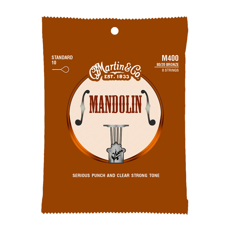 Martin M400 80/20 Bronze Standard Mandolin Set - Image 2