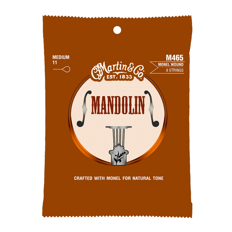Martin M465 Monel Medium Mandolin Set - Image 2