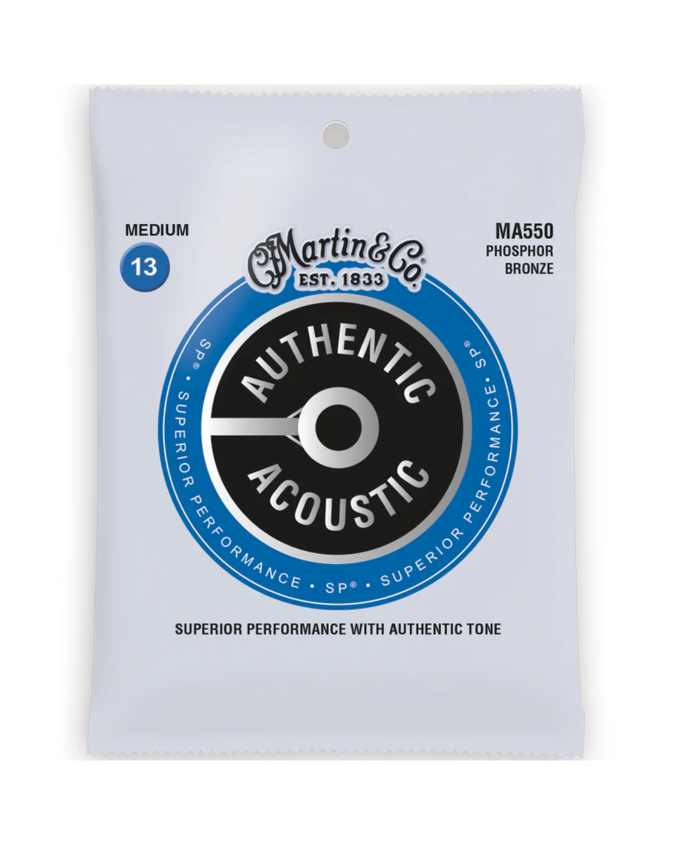 Martin MA550 Authentic Acoustic SP Phosphor Bronze Medium 6-String Acoustic Guitar Set - Image 2