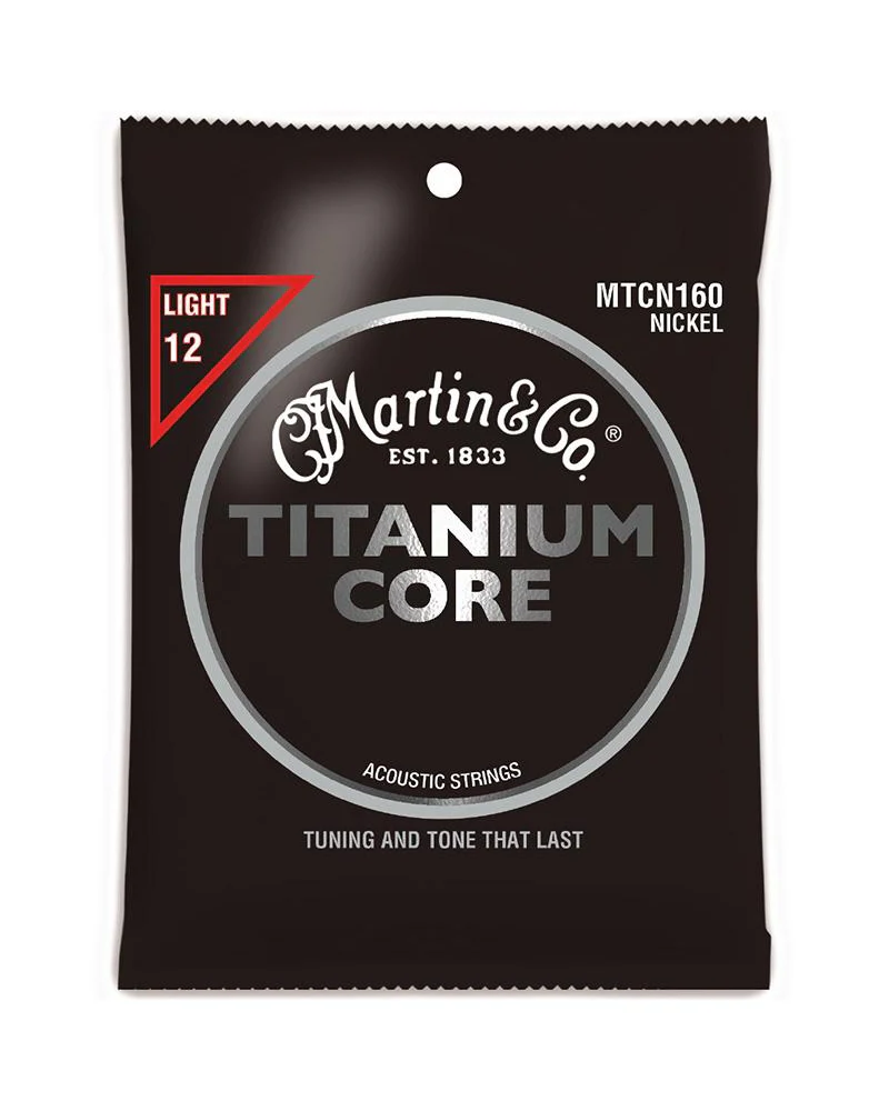 Martin MTCN160 Titanium Core Light Tension Acoustic Guitar Strings - Image 2