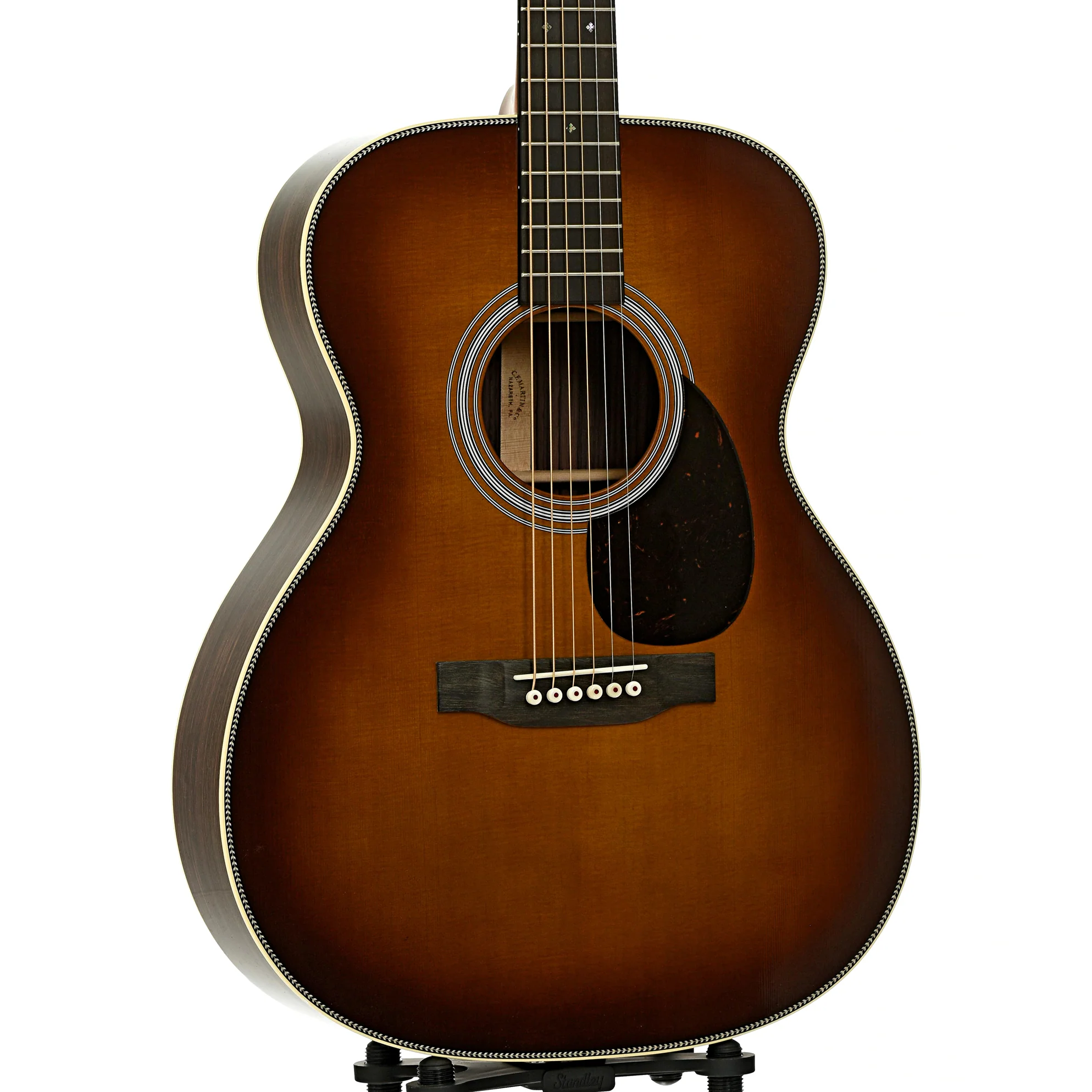 Martin OM-28 Ambertone Acoustic Guitar & Case - Image 4