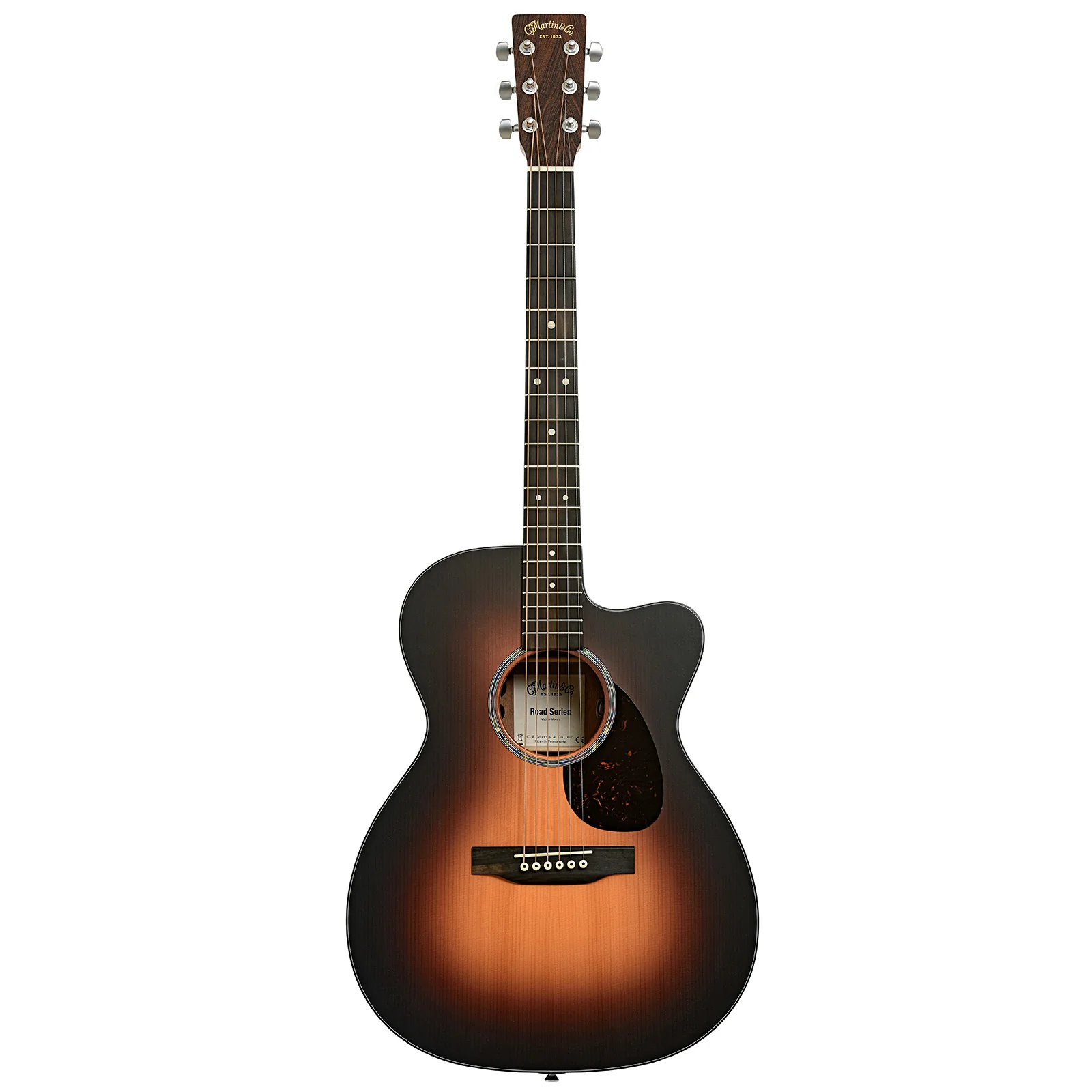 Martin OMC-10E Modern Road Series Sunburst Acoustic Guitar & Gigbag - Image 14
