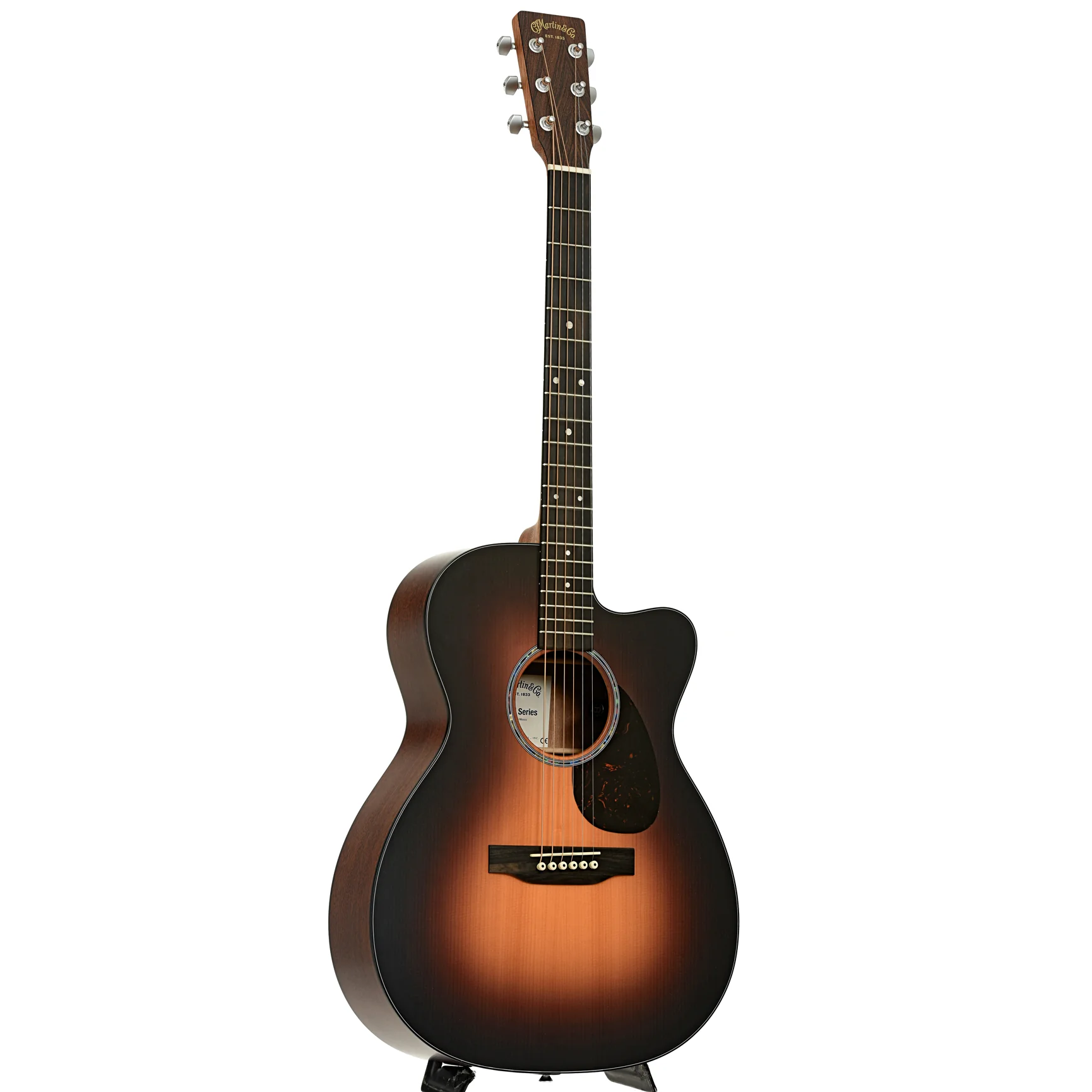 Martin OMC-10E Modern Road Series Sunburst Acoustic Guitar & Gigbag - Image 3