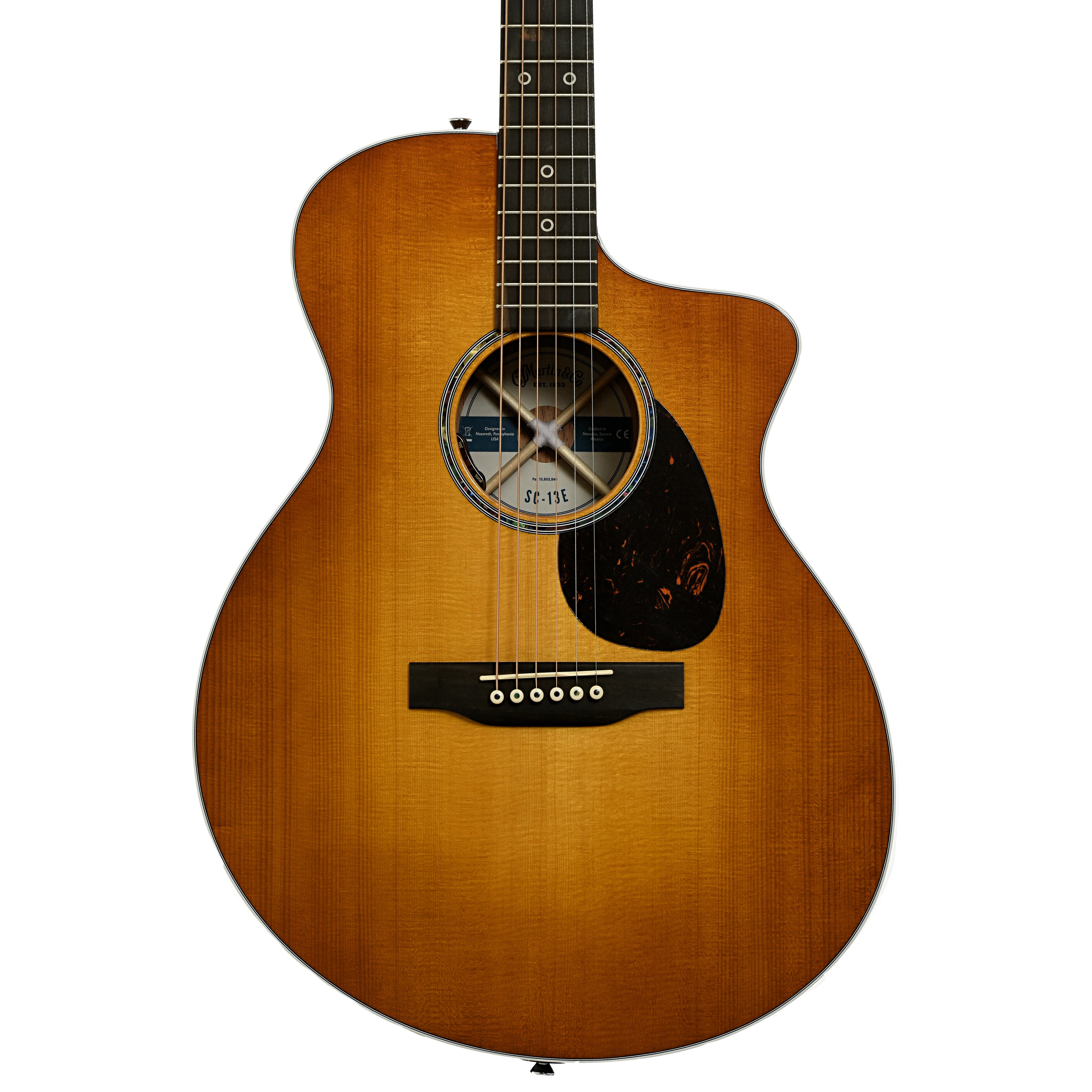 Martin SC-13E Modern Sunburst Road Series Acoustic Guitar & Gigbag - Image 2
