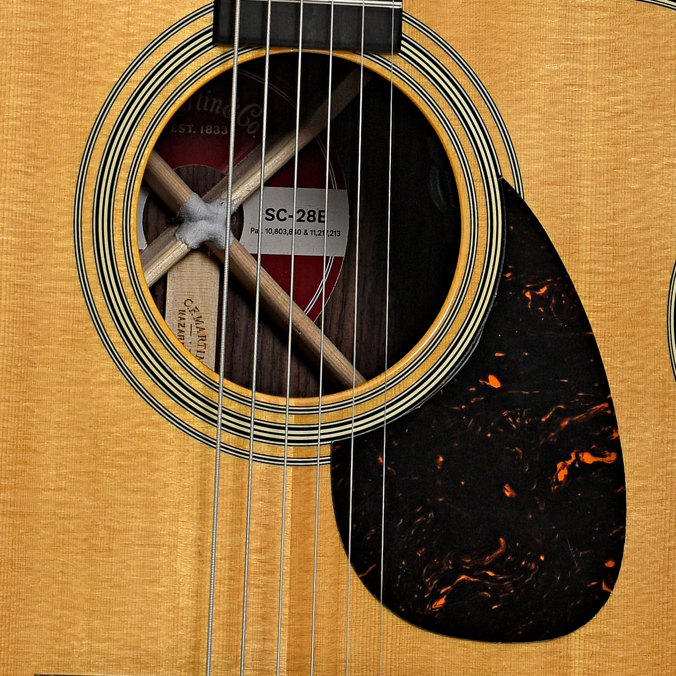Martin SC-28E Acoustic Guitar & Case, w/ Fishman Pickup - Image 6