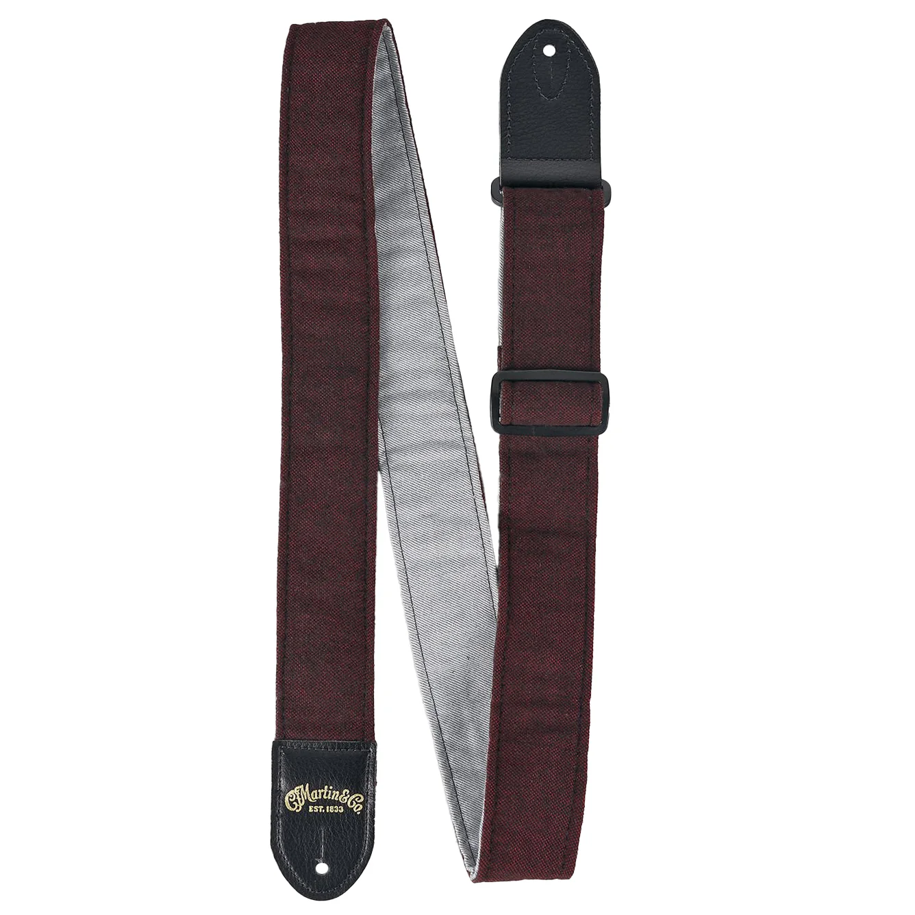 Martin Sea Wool Strap, Burgundy Tweed - Image 2